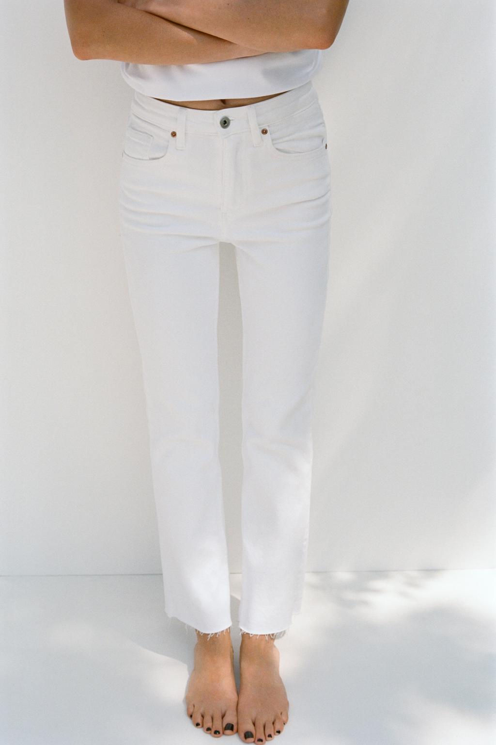TRF CROPPED FLARE HIGH-WAIST JEANS - Zara фото 76