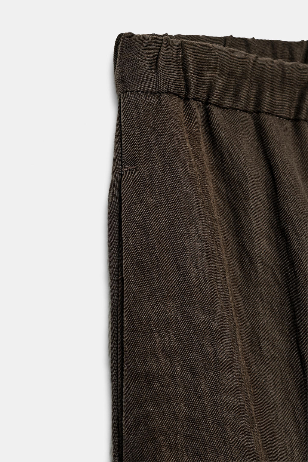 PANTAL?N BARREL ZW COLLECTION / Marr?n - Zara фото 3