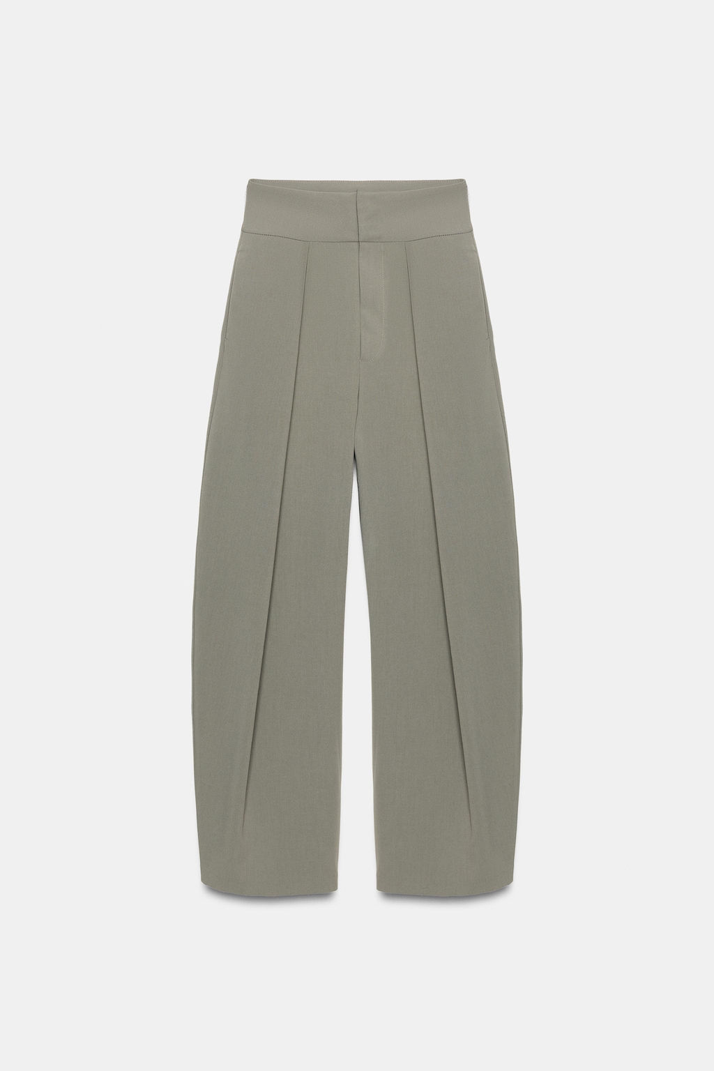 PANTAL?N BALLOON PLIEGUES / Verde gris - Zara фото 4