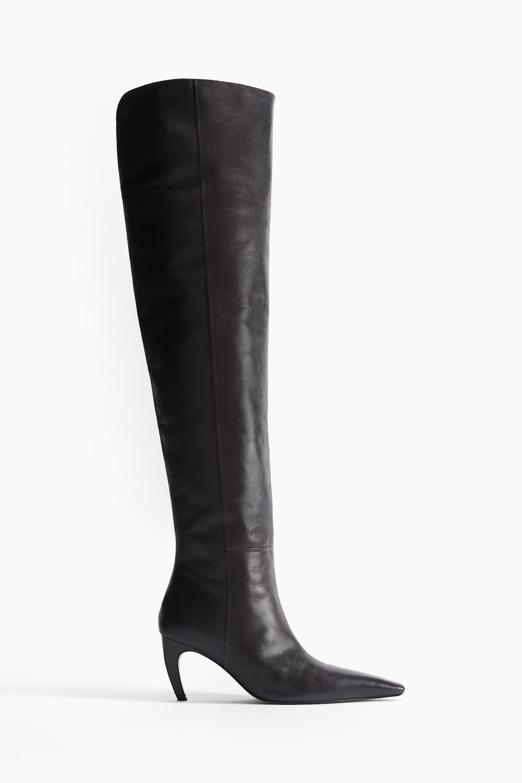 Botas de piel over-the-knee - H&m фото 3