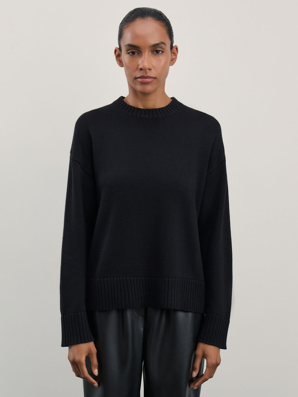 Базовый джемпер из хлопка / Zarina  фото 3