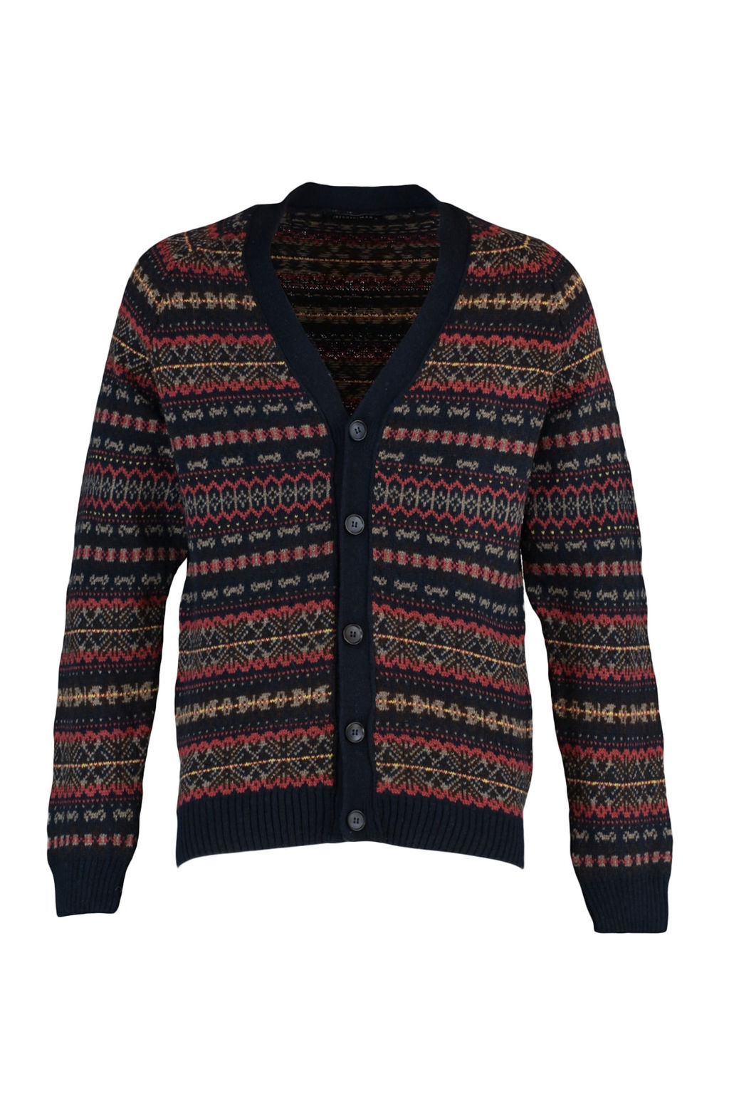 Lacivert Slim Fit Yunlu V Yaka Jakarl? Triko H?rka TMNAW20HI0029 - Trendyolmilla фото 6