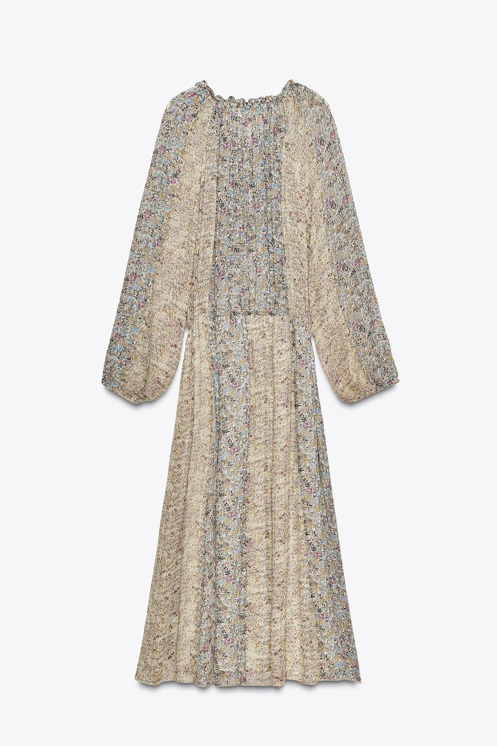 ZW COLLECTION METALLIC THREAD DRESS - Zara фото 7