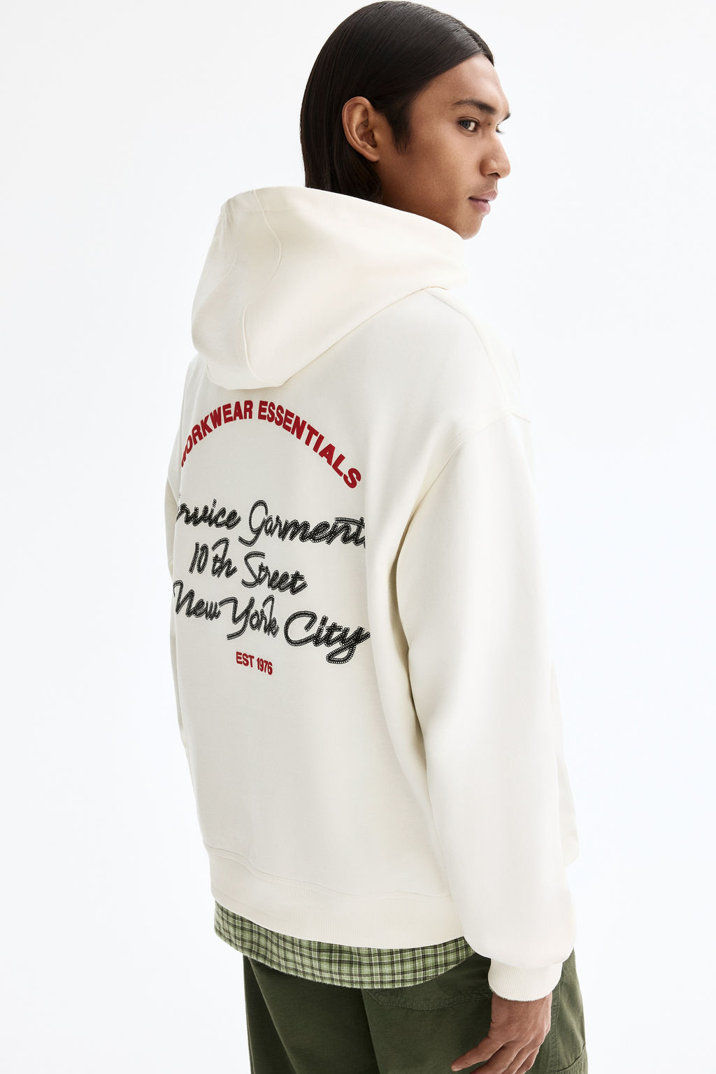 Sudadera con motivo y capucha Loose Fit - H&m фото 7