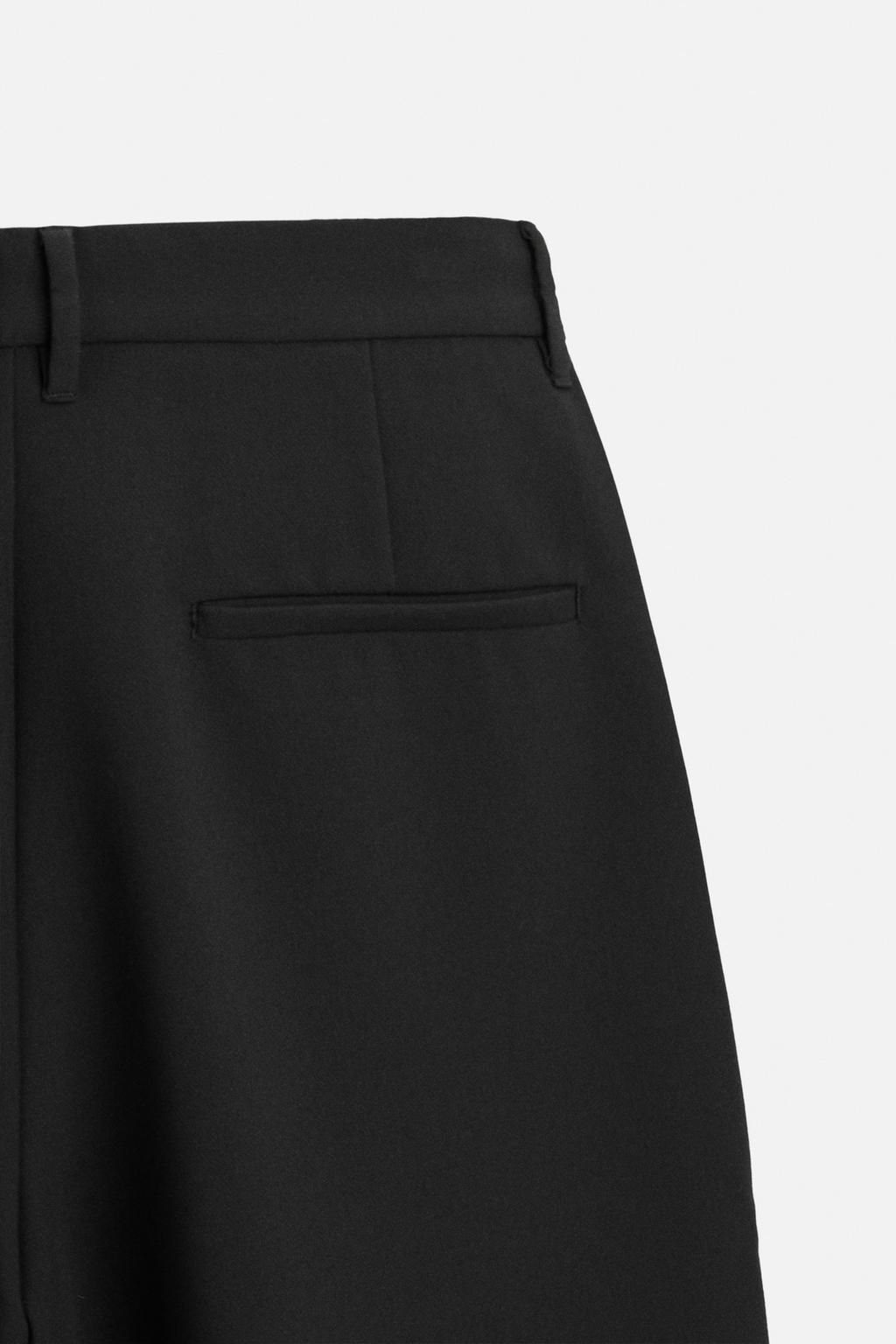 RELAXED FIT PLEATED TROUSERS - Zara фото 9