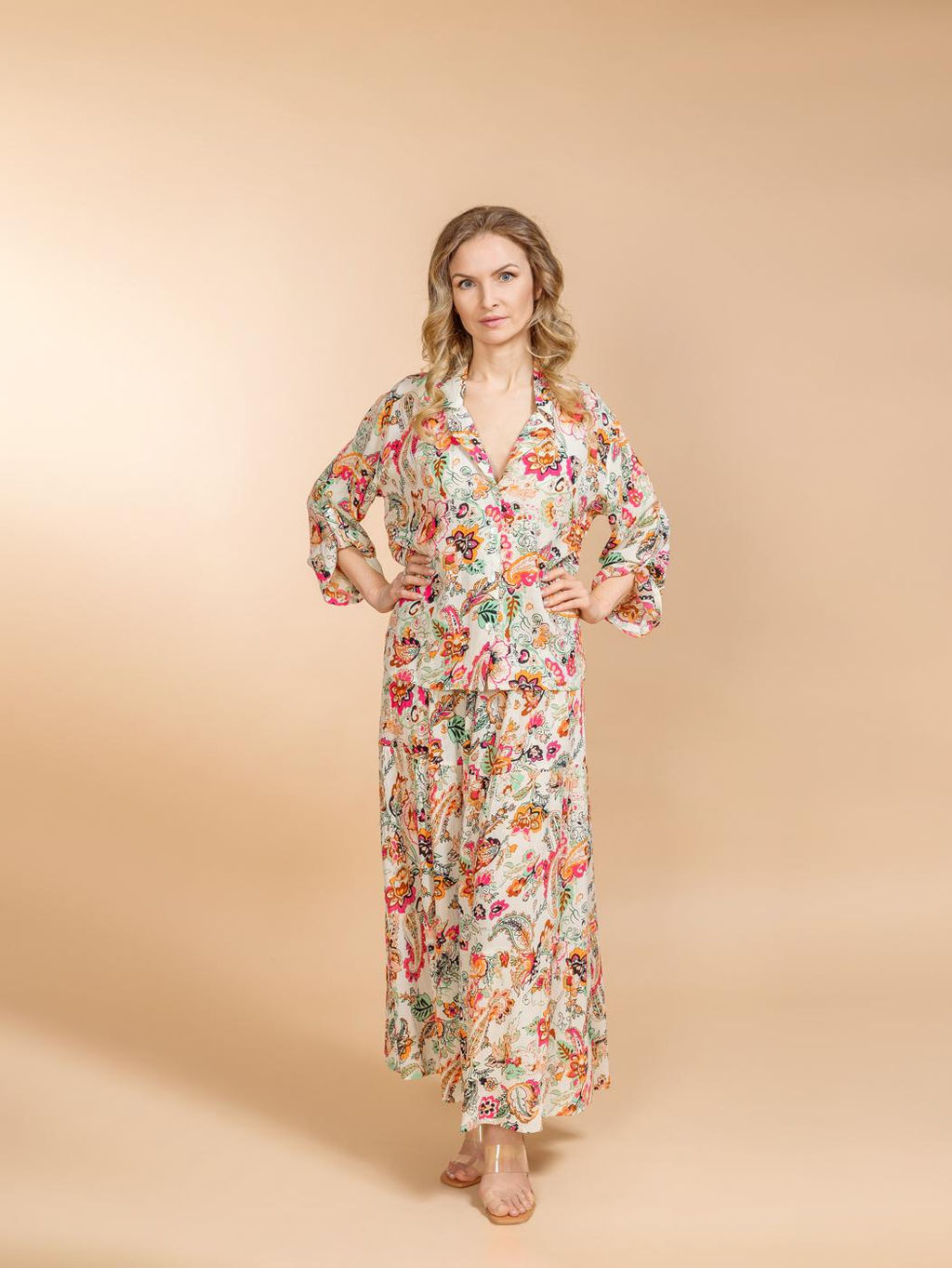 Костюм юбка и блузка (вискоза) №25-301-2 (Лето-2025) - Ганг фото 5