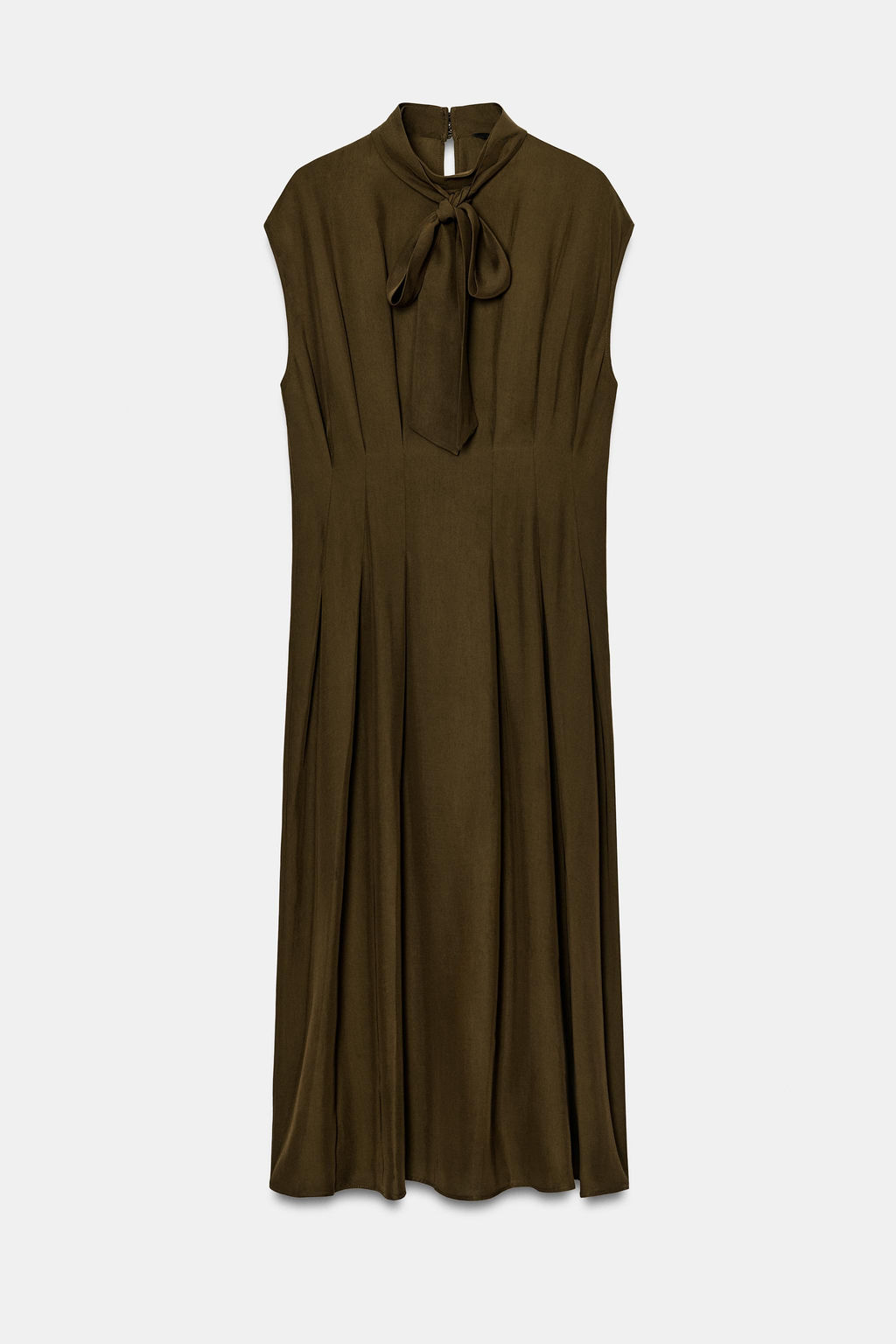 VESTIDO MIDI LAZADAS ZW COLLECTION / Khaki - Zara фото 5