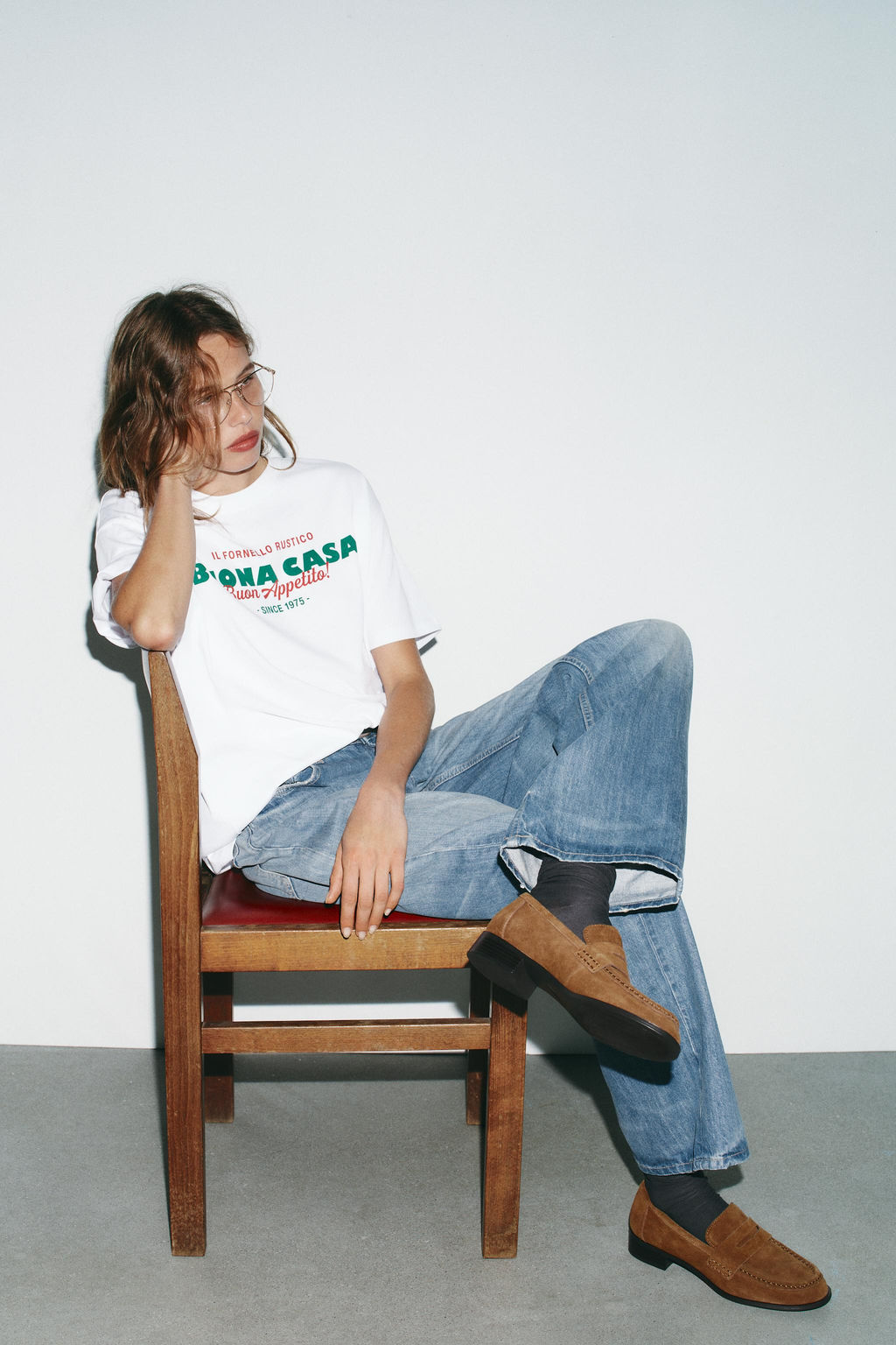 SPLIT SUEDE PENNY LOAFERS