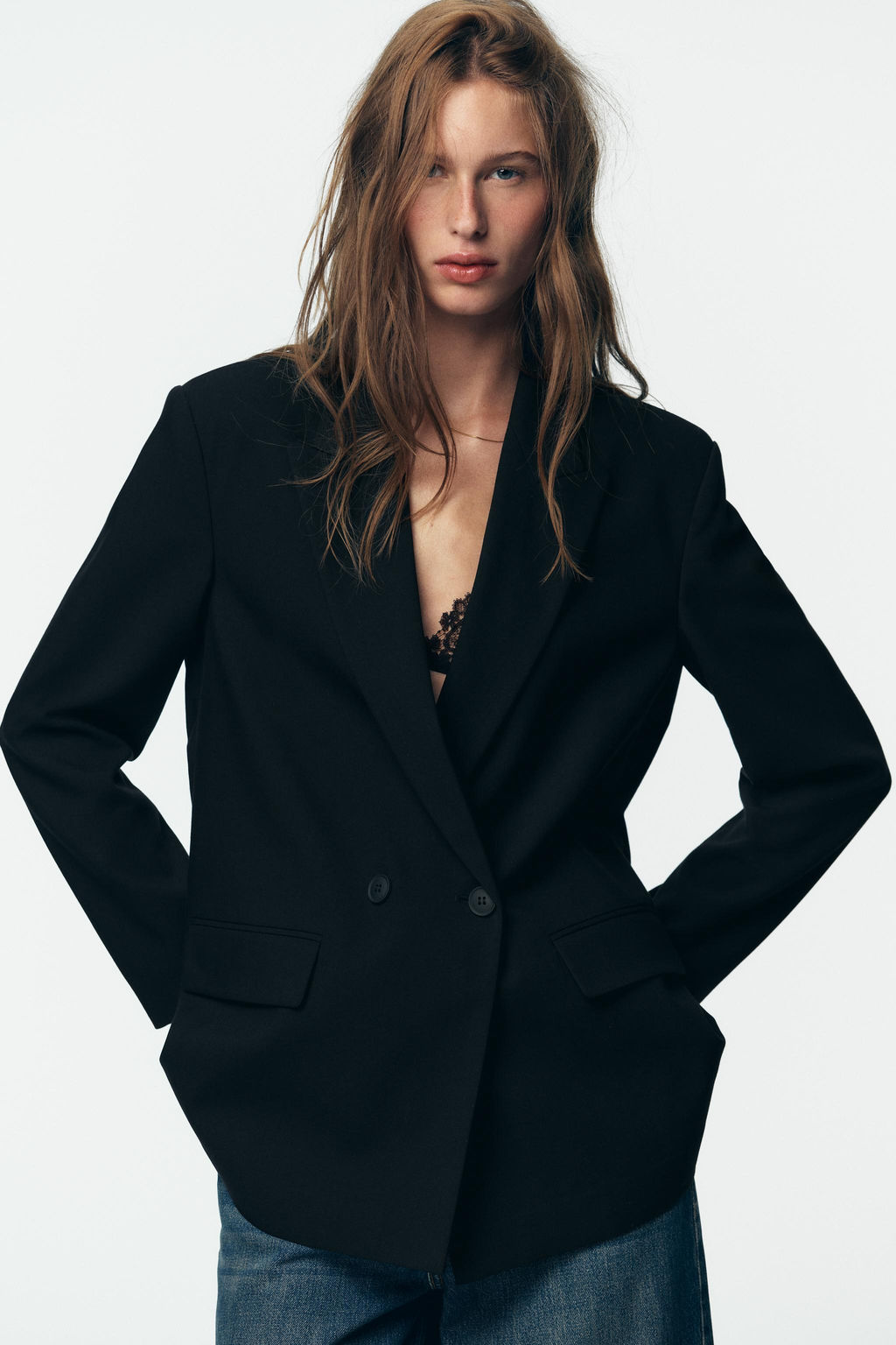 OVERSIZED DOUBLE-BREASTED BLAZER - Zara фото 26