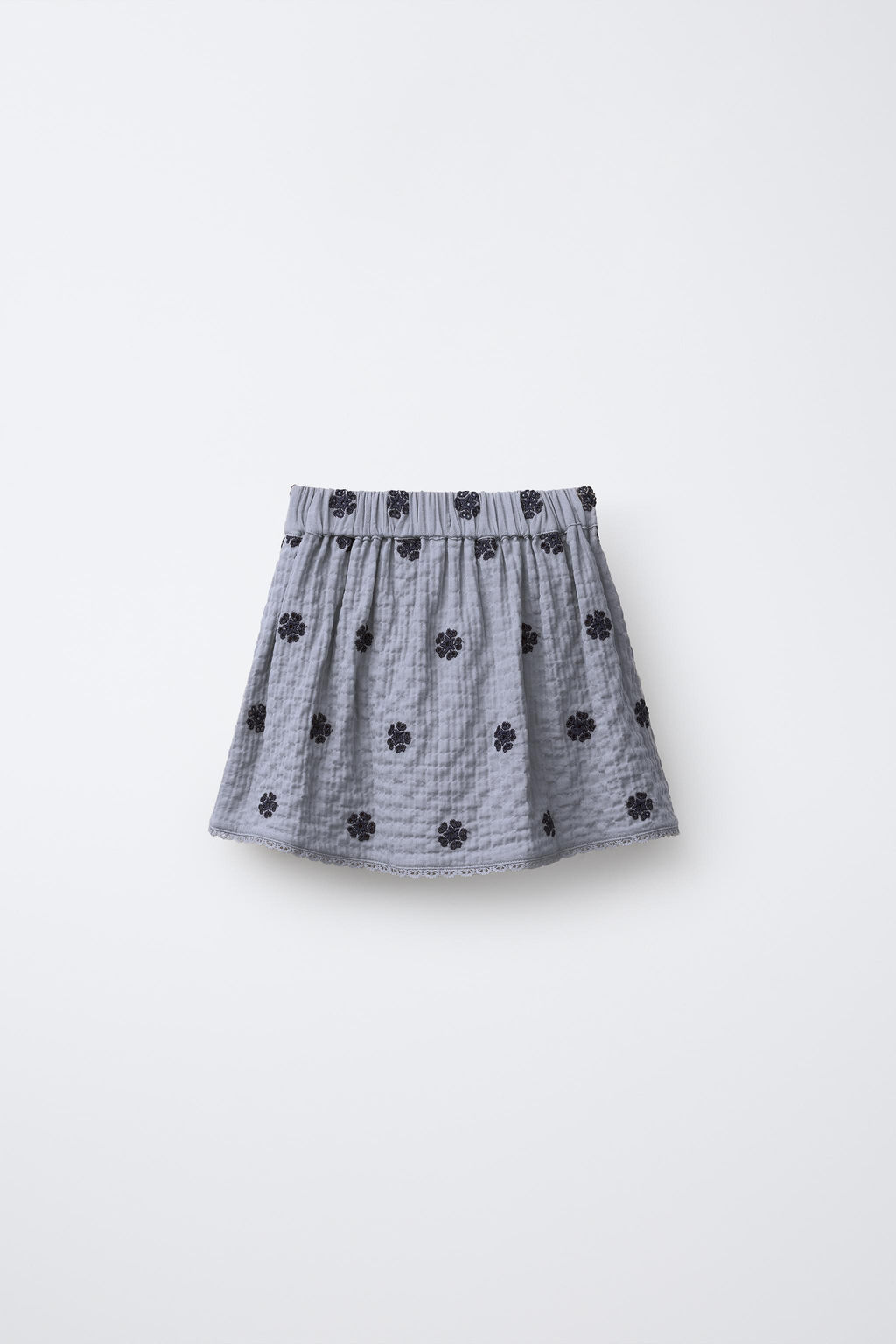 EMBROIDERED TEXTURED SKIRT - Zara фото 2