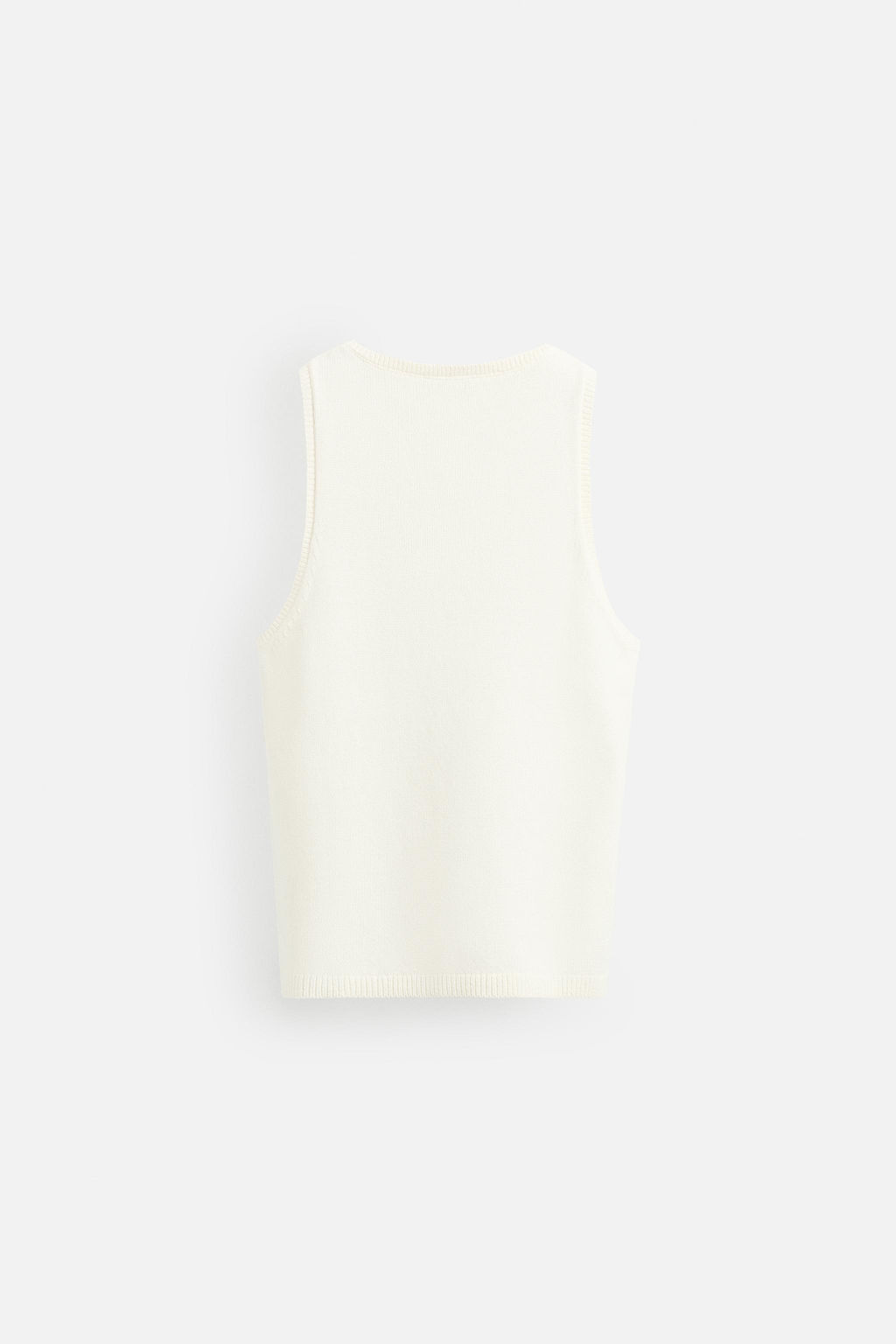 TEXTURED KNIT TANK TOP - Zara фото 8