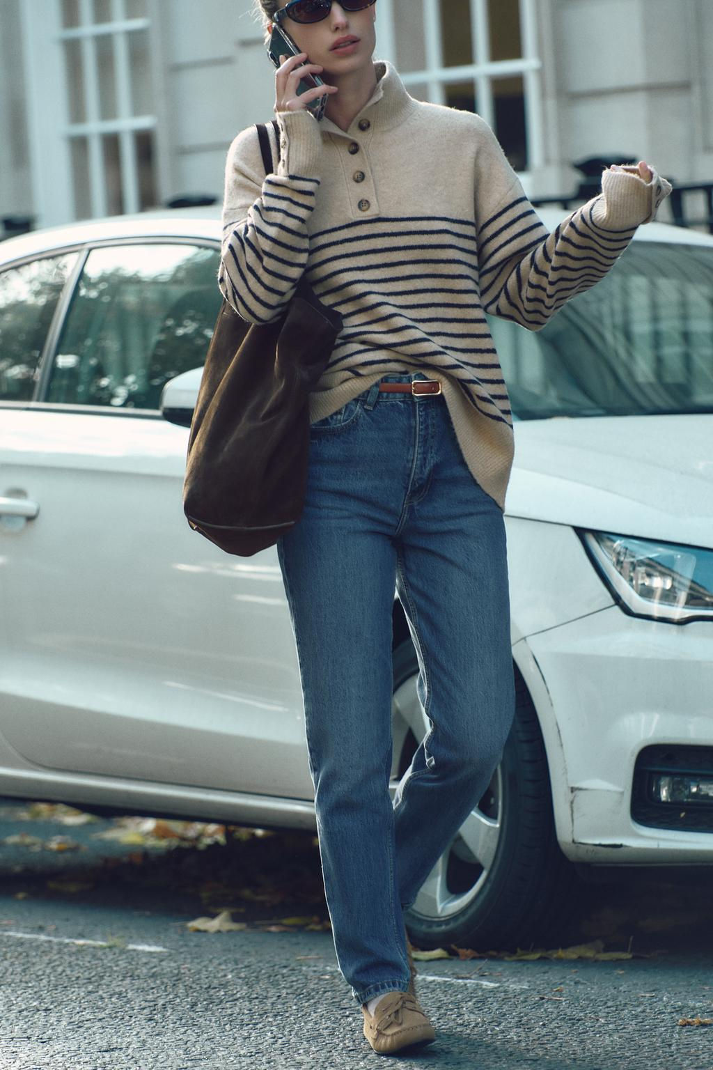 Z1975 MOM-FIT HIGH-WAIST JEANS - Zara фото 26