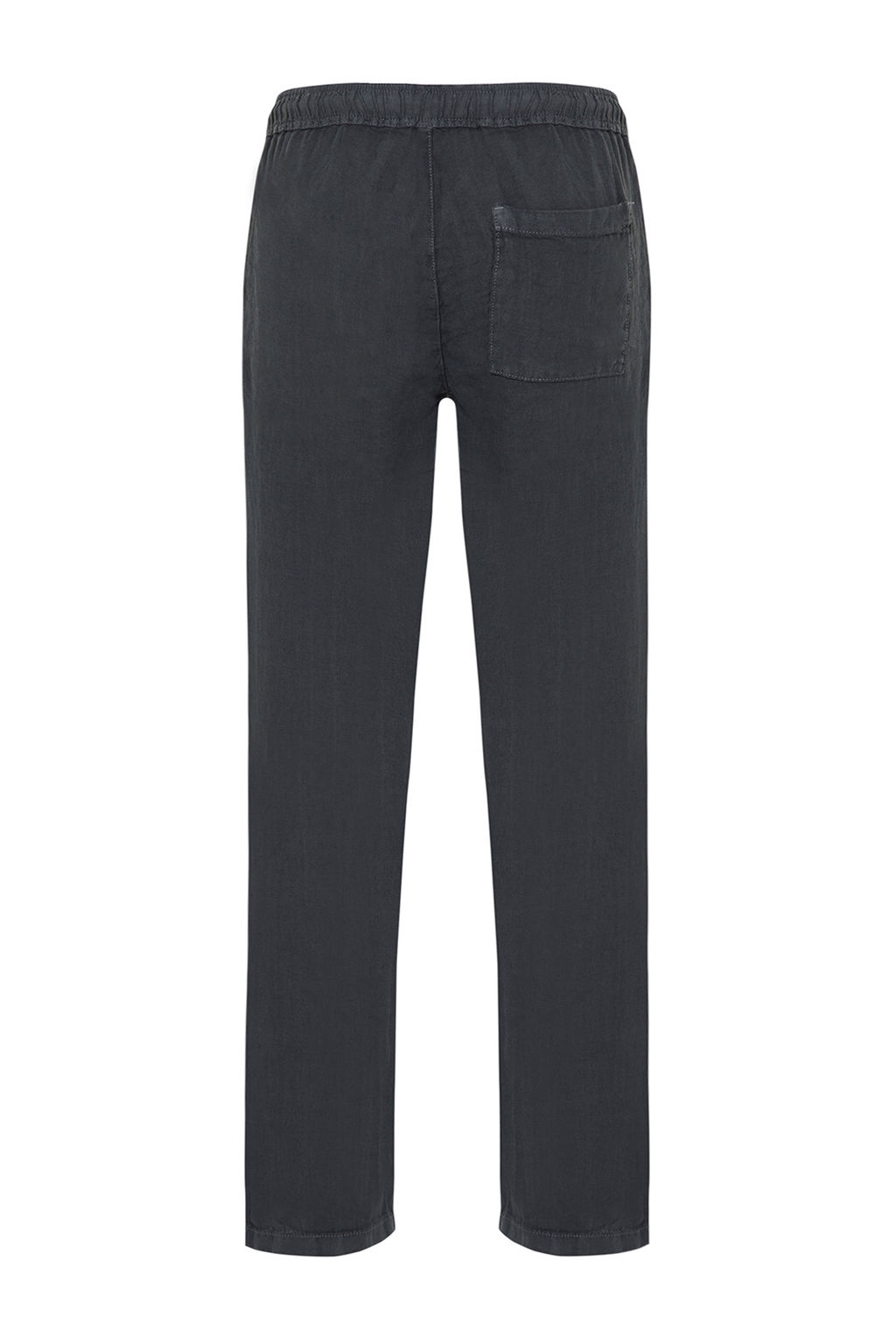 TRENDYOL MAN Premium Gri %100 Keten Straight Fit Lastikli Beli Baglamal? Pantolon TMNSS24PL00018 - Trendyolmilla фото 8