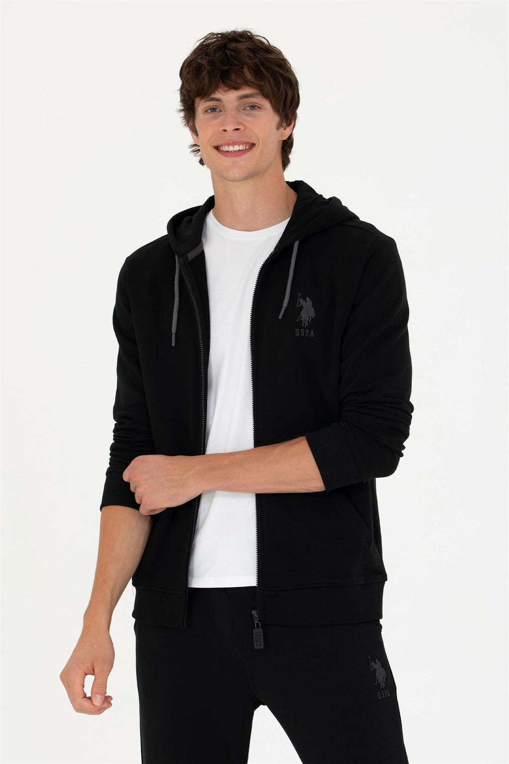 Свитшот мужской U. S. Polo Assn черный из хлопка - U.s. polo assn фото 8