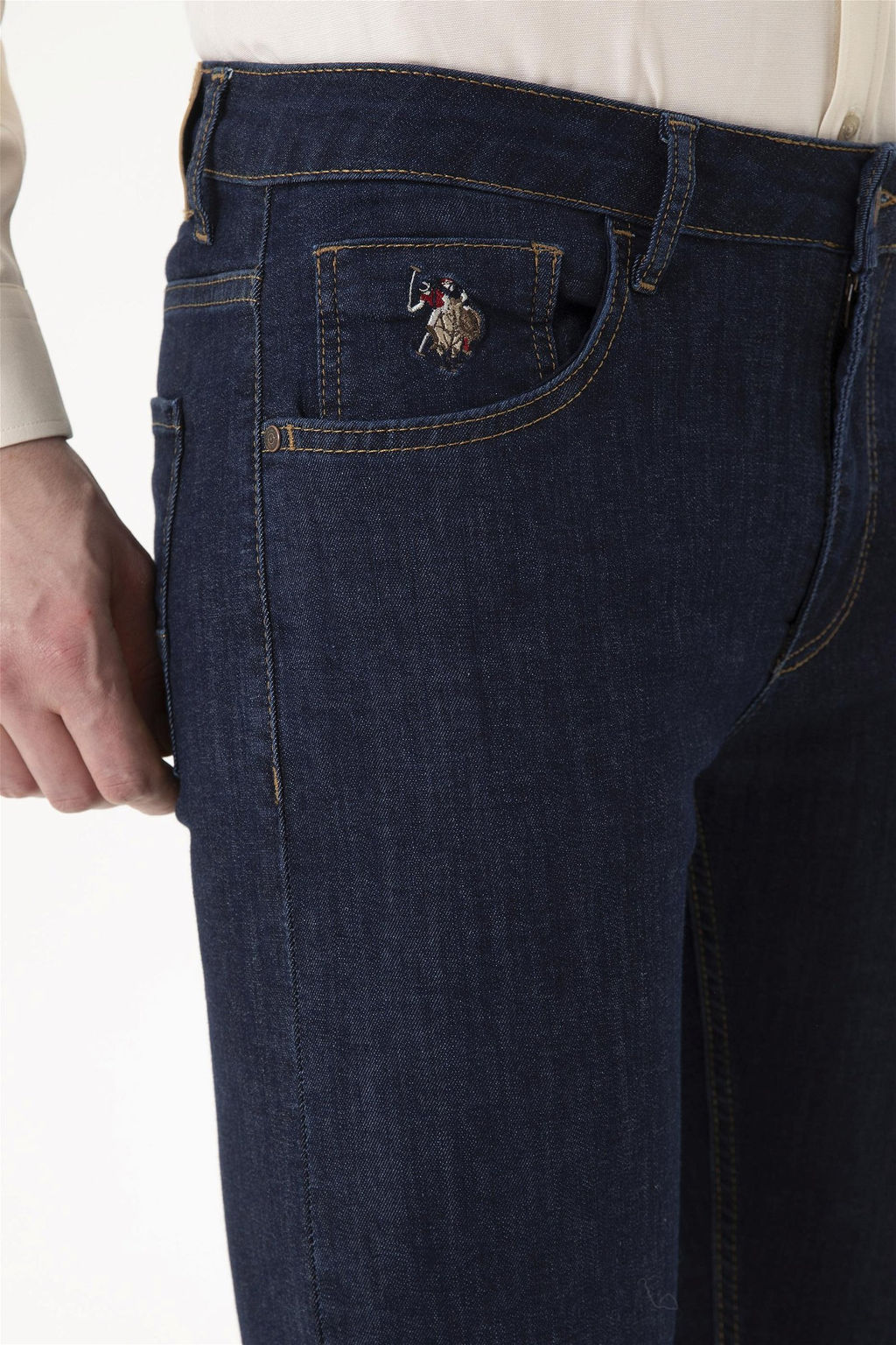 Мужские темно-синие джинсовые брюки - U.s. polo assn фото 5