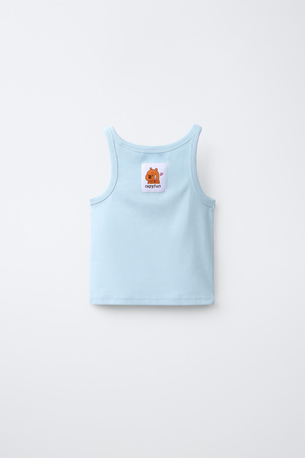TOP RIB CAPIBARA CAPYFUN  / Azul pastel