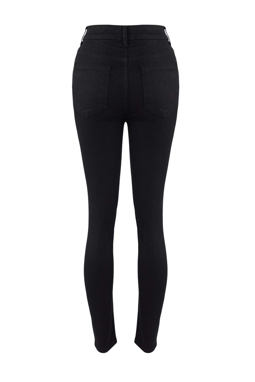 Siyah Yuksek Bel Esnek Skinny Jeans TWOAW26JE00250 - Trendyolmilla фото 6