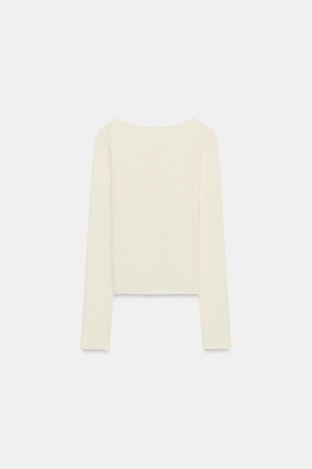CAMISETA R?STICA BOTONES / Crudo - Zara фото 6