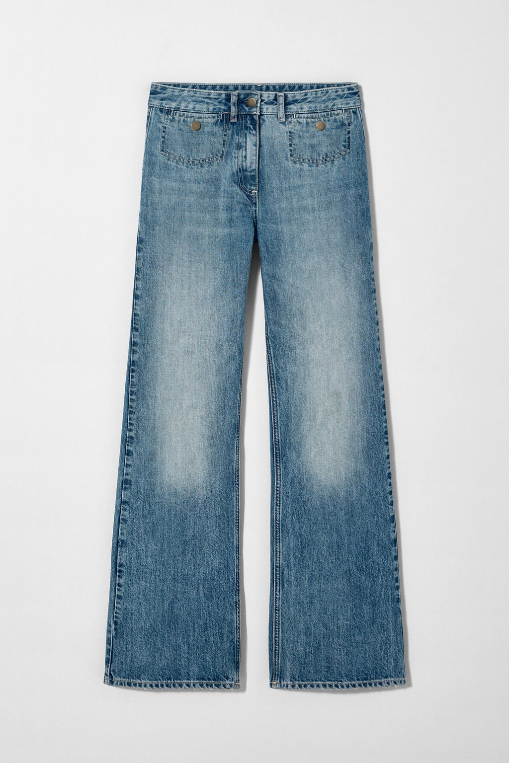 MID-WAIST WIDE-LEG JEANS KATE MOSS X ZARA  фото 6