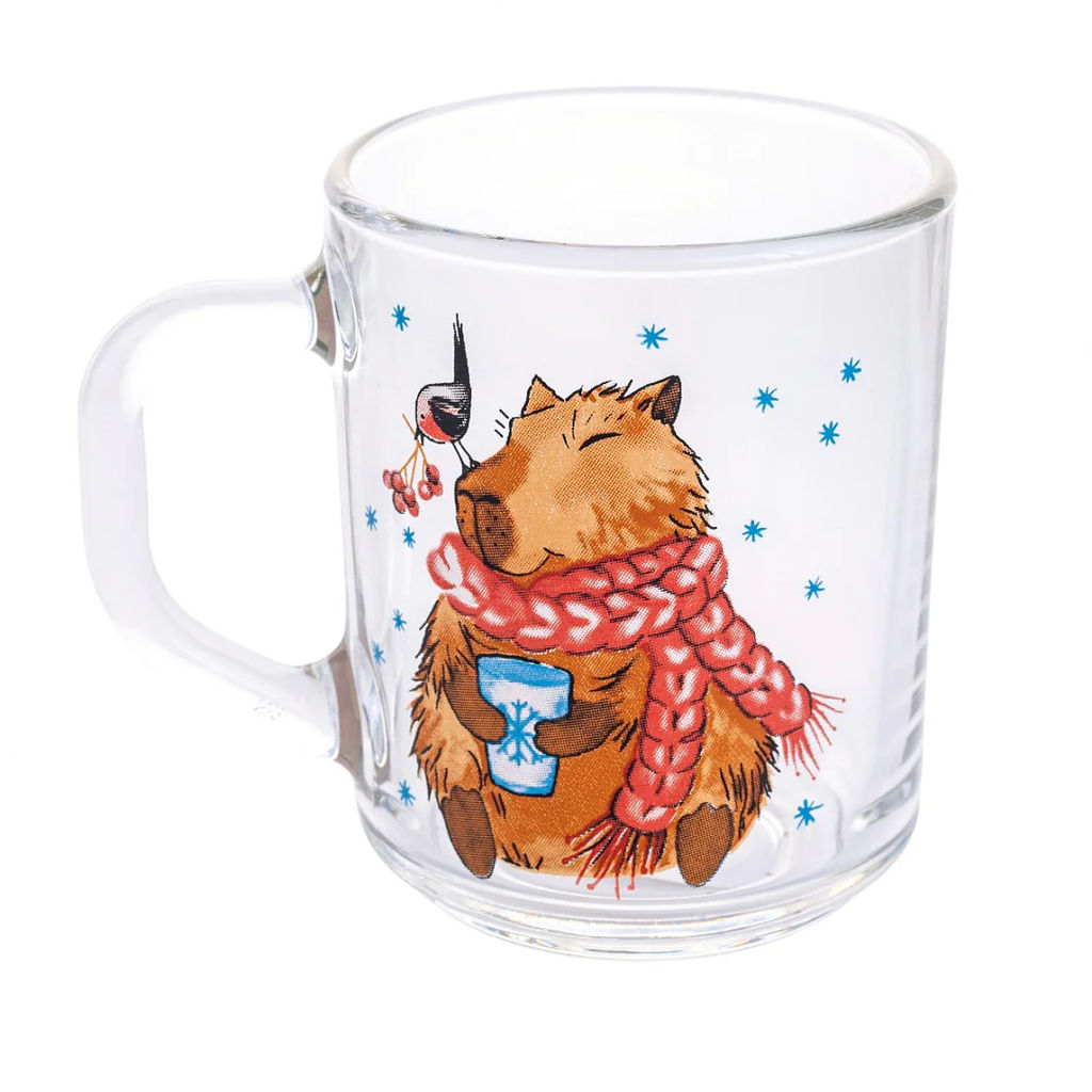 Кружка GREEN TEA НОВОГОДНЯЯ КАПИБАРА 200мл