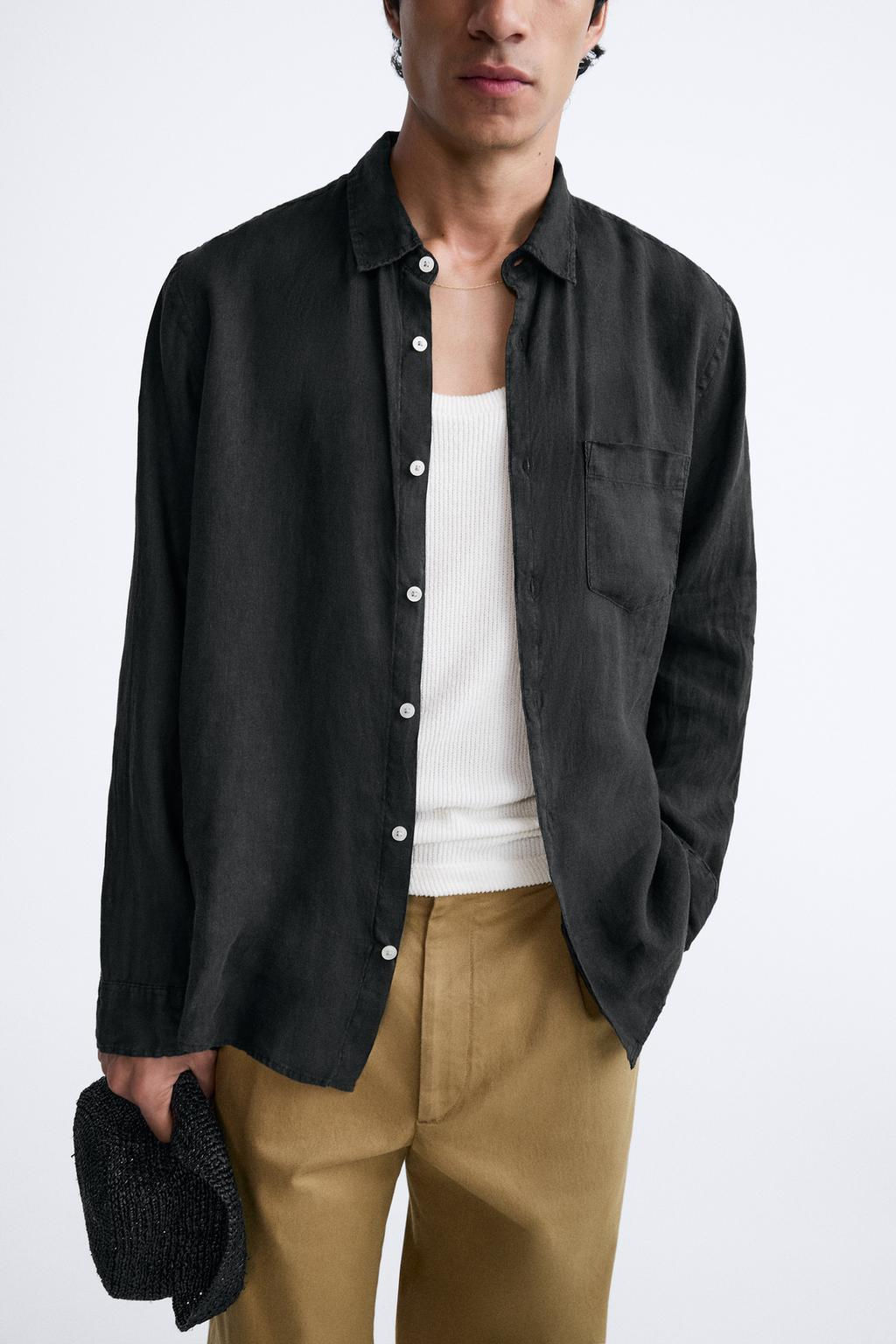 %100 KETEN GOMLEK - Zara фото 31