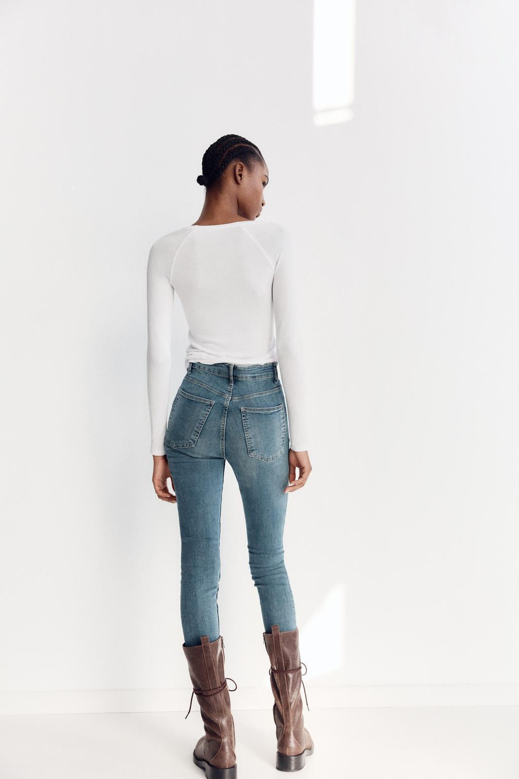 TRF SCULPT HIGH-WAIST JEANS - Zara фото 29