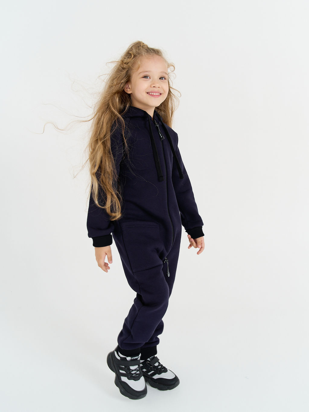 Комбинезон с накладным карманом Ежевика утепленный - Bungly фото 2