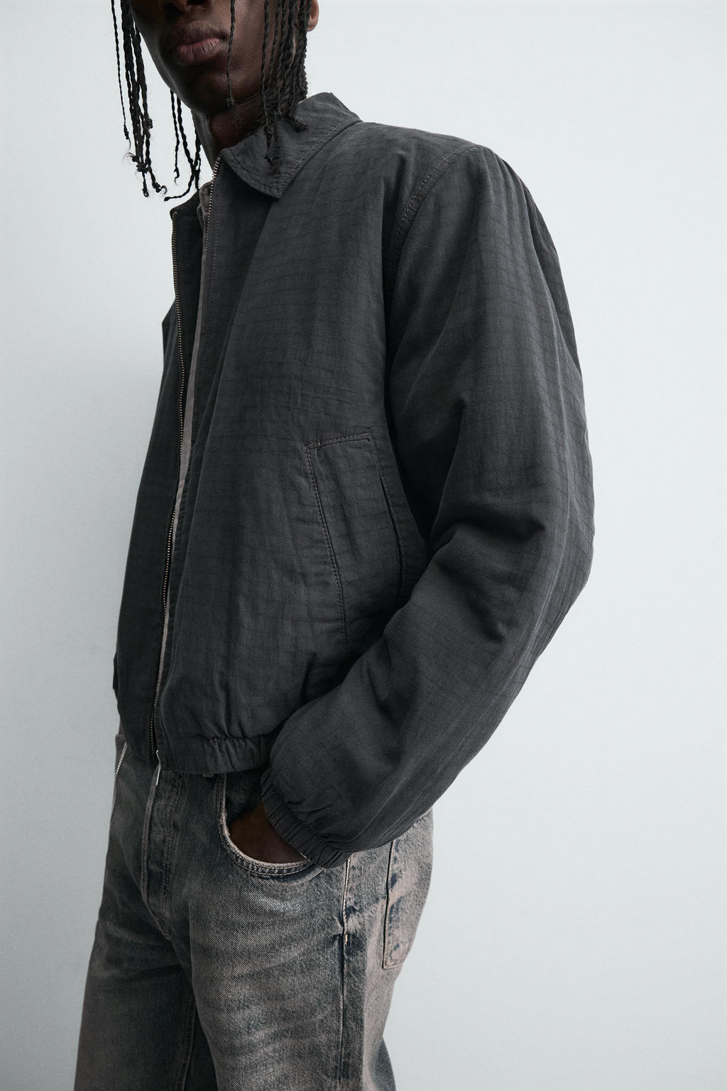 TEXTURED QUILTED JACKET - Zara фото 6