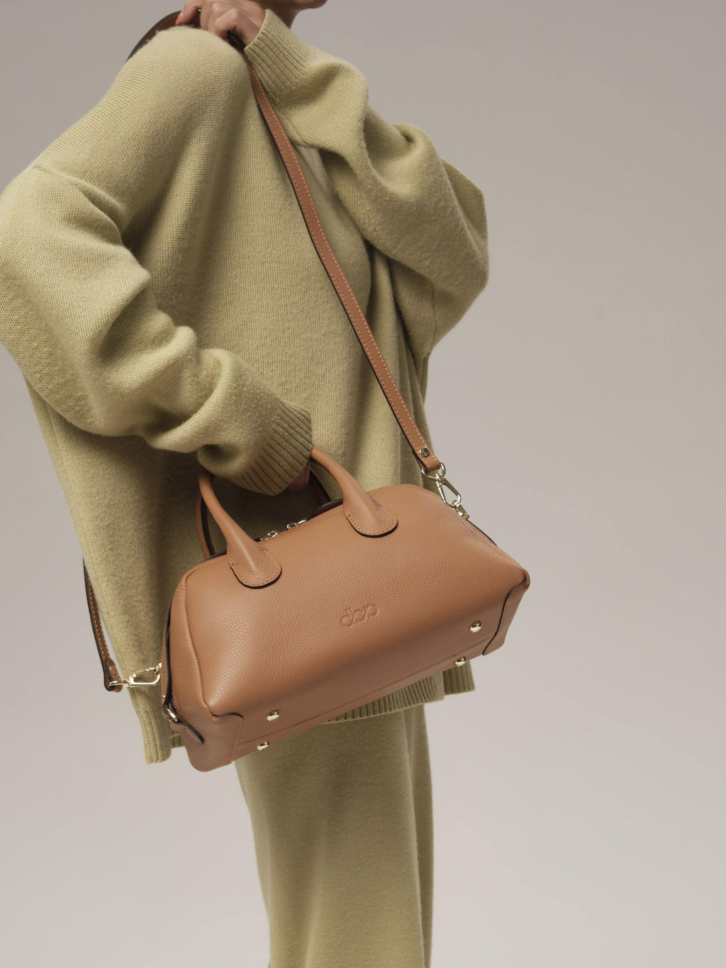 Кожаная сумка Kandys DBR 31206 светлый орех фото 5