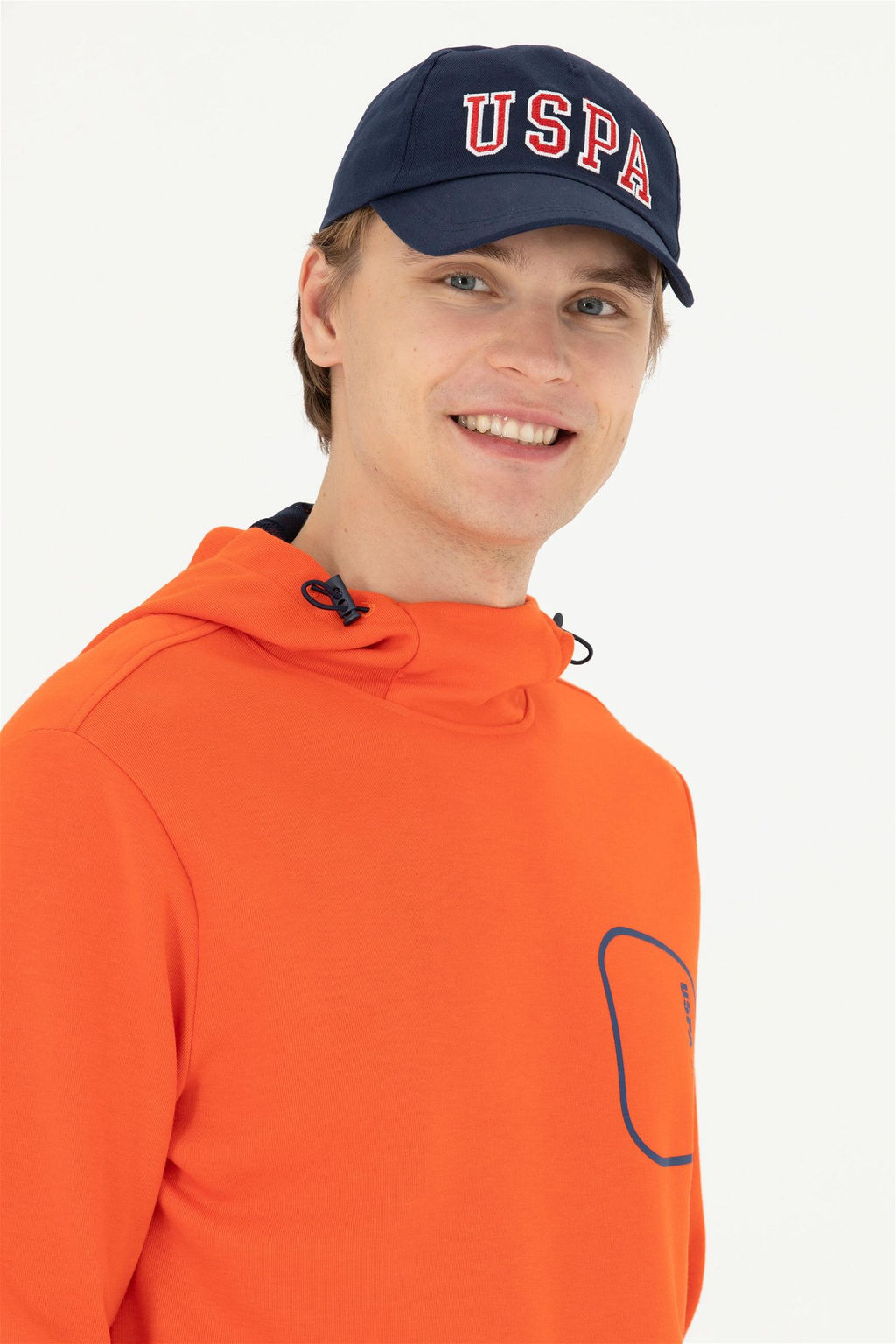 Мужской оранжевый свитшот - U.s. polo assn фото 2