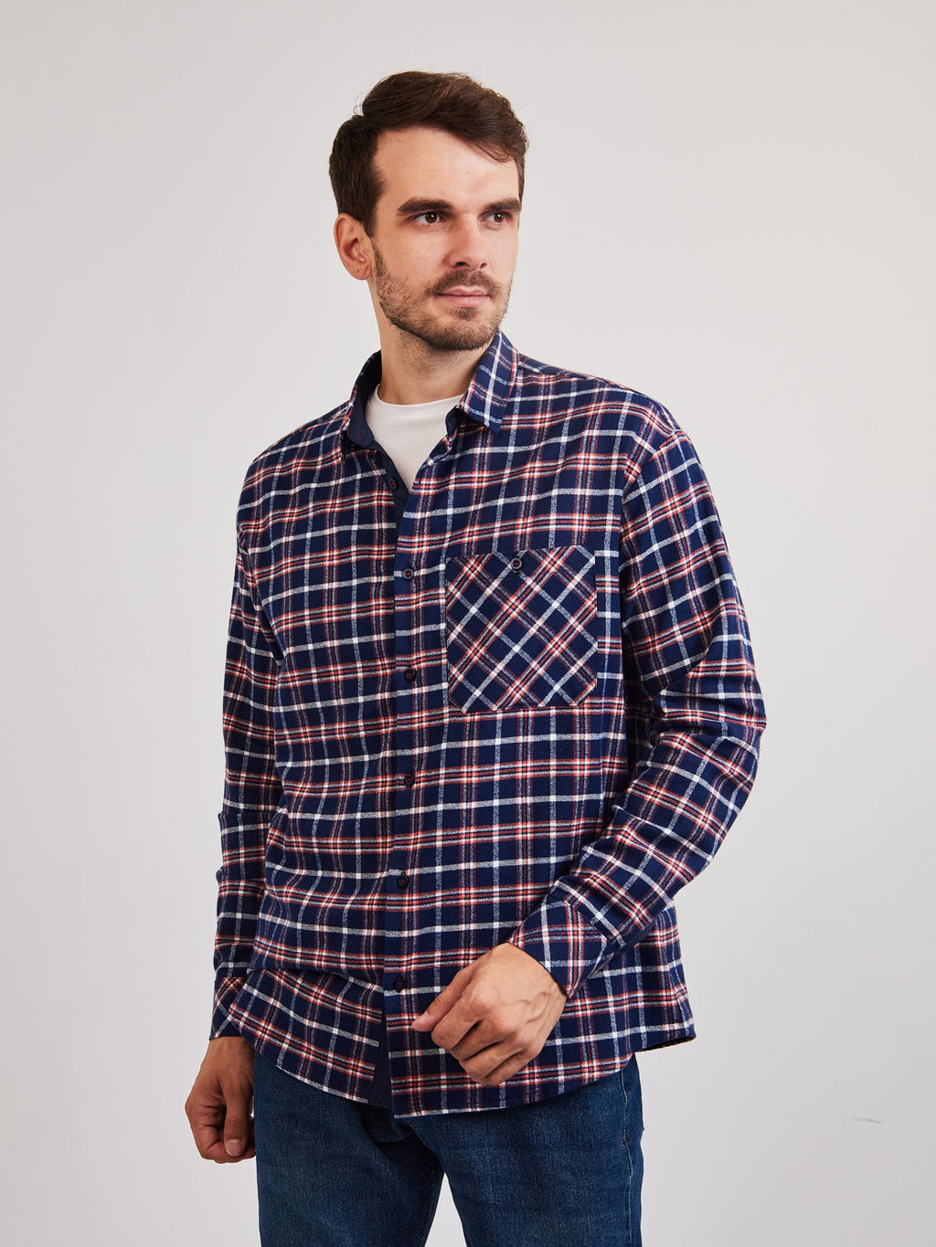 Сорочка мужская длинный рукав GREG S265/211/8917/P/1p  фото 5