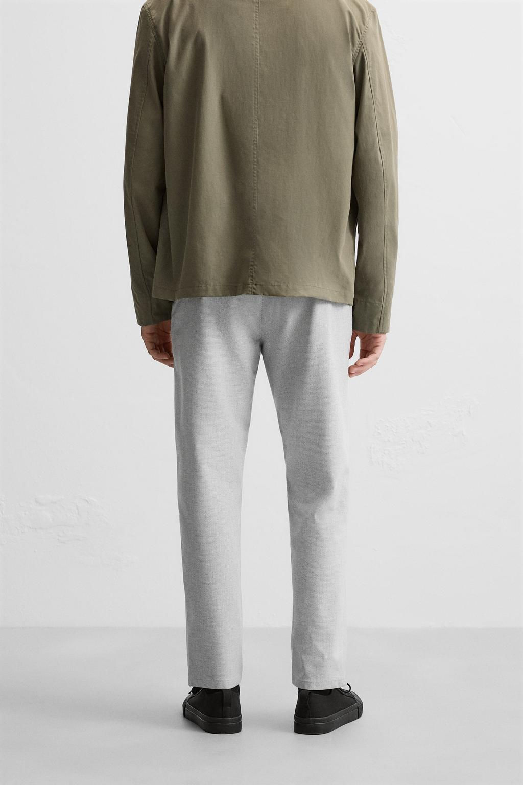 DOKULU RAHAT PANTOLON - Zara фото 43