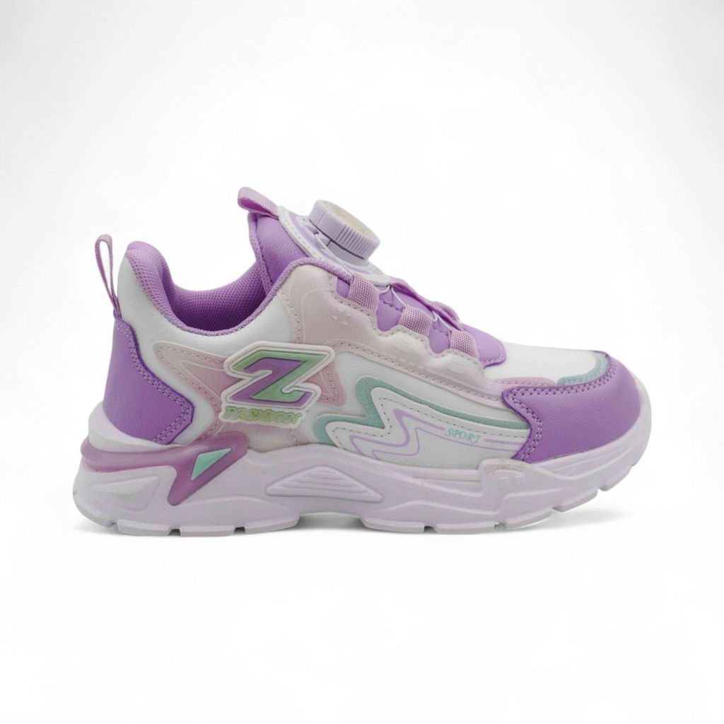Кроссовки А7010-17 бело фиолетовые - Sport фото 2