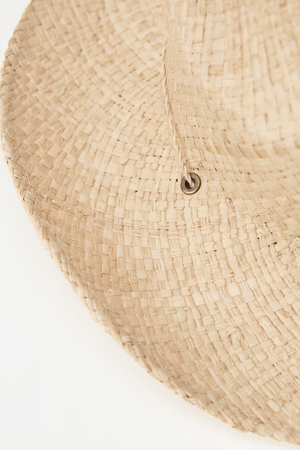 COWBOY RAFFIA HAT - Zara фото 7