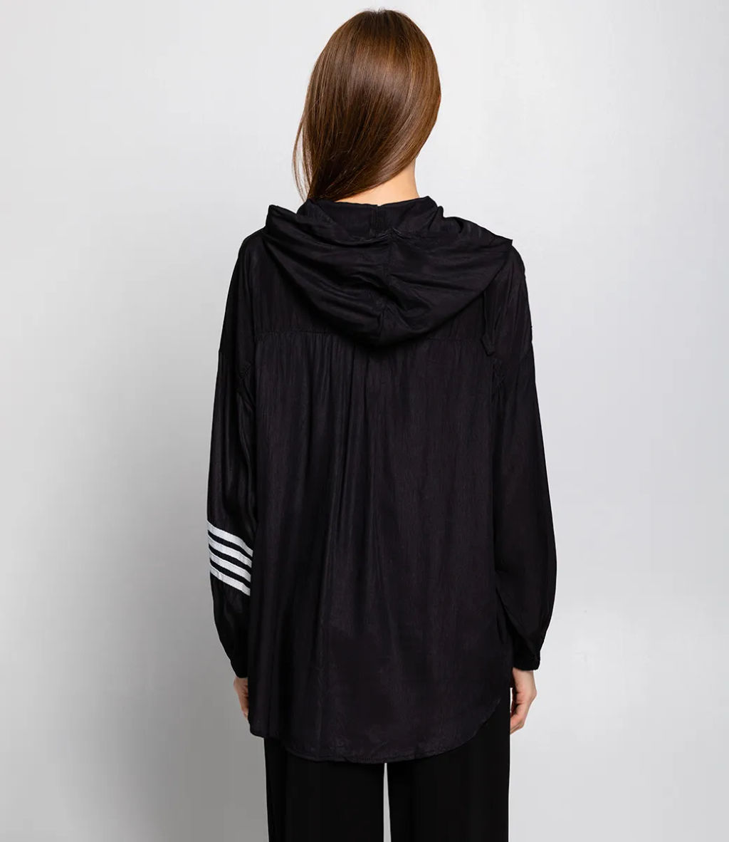 Рубашка #КТ22318, чёрный