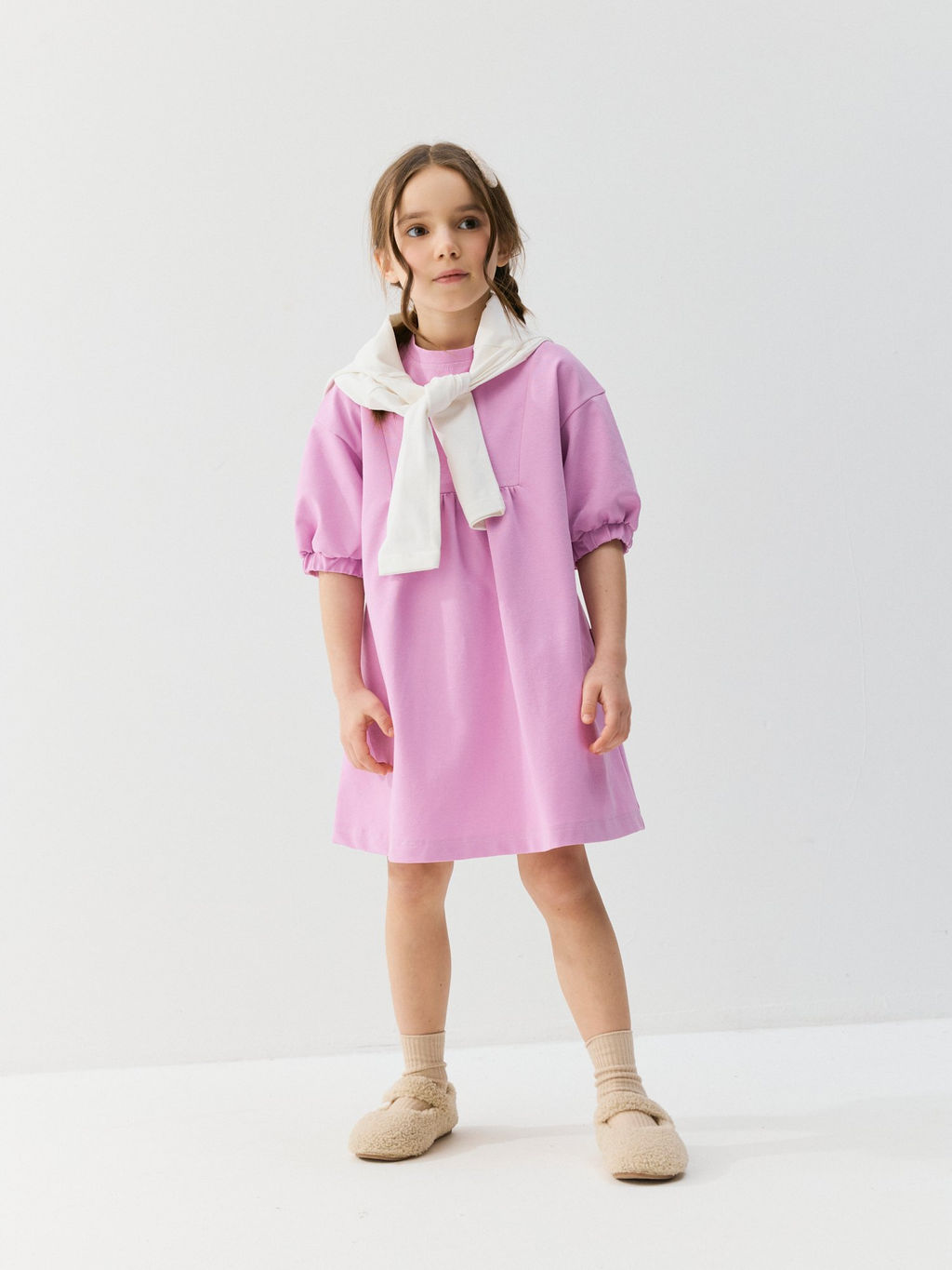 Платье из джинскота Сиреневый крокус - Bungly фото 6