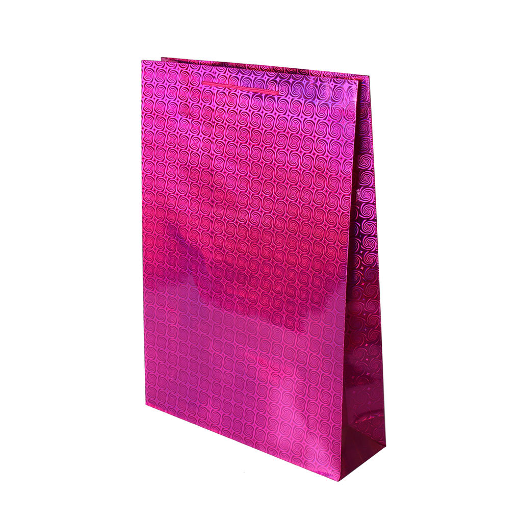 Цена за 12 шт. Пакет подарочный 32х45х9,5 голография / GW-115 /уп 12/480/плотность бумаги 128г/м2 микс - Галеонтрейд фото 5