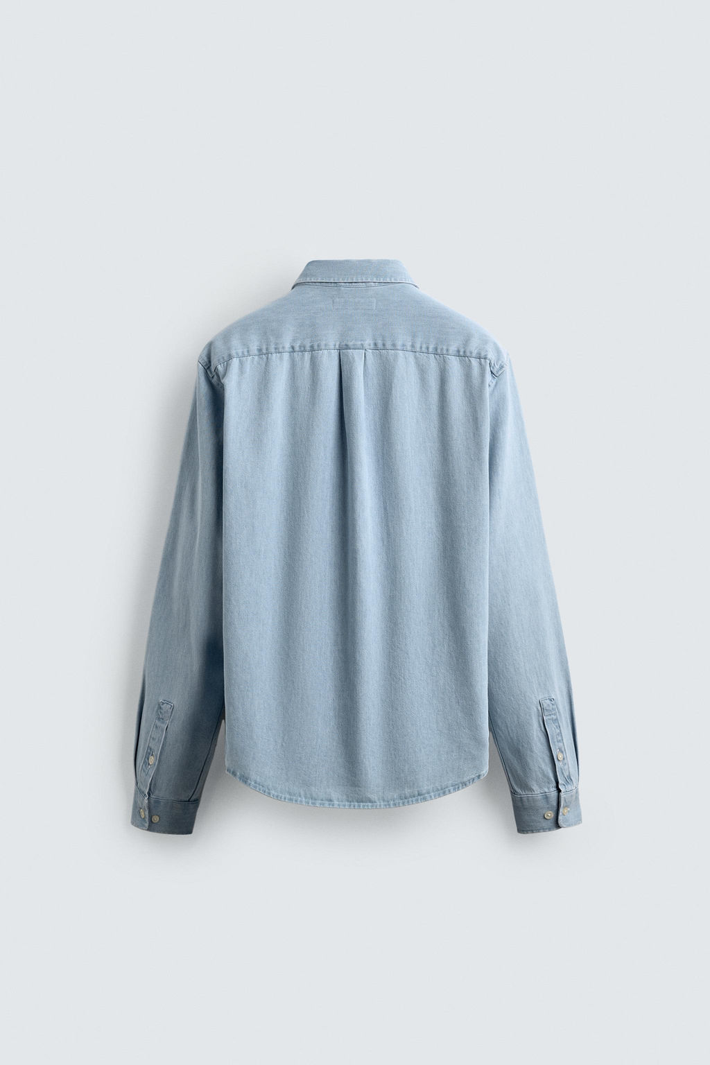 WASHED DENIM SHIRT - Zara фото 7