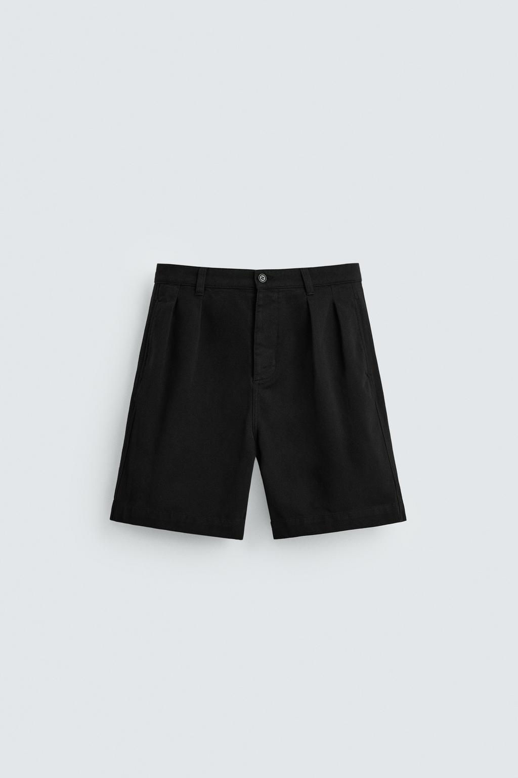 RELAXED FIT BERMUDA SHORTS WITH PLEATS - Zara фото 15