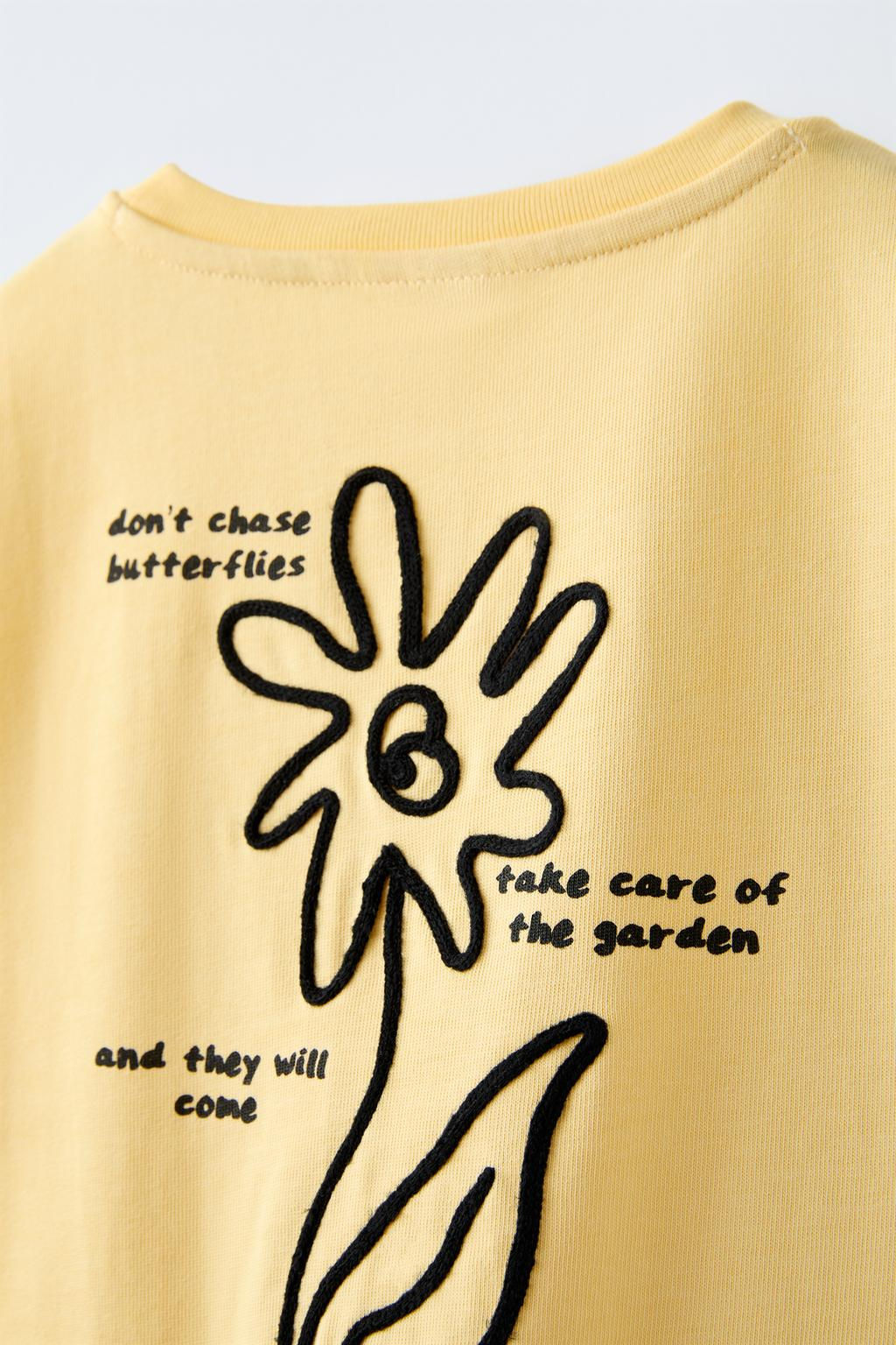 EMBROIDERED CORD T-SHIRT - Zara фото 3