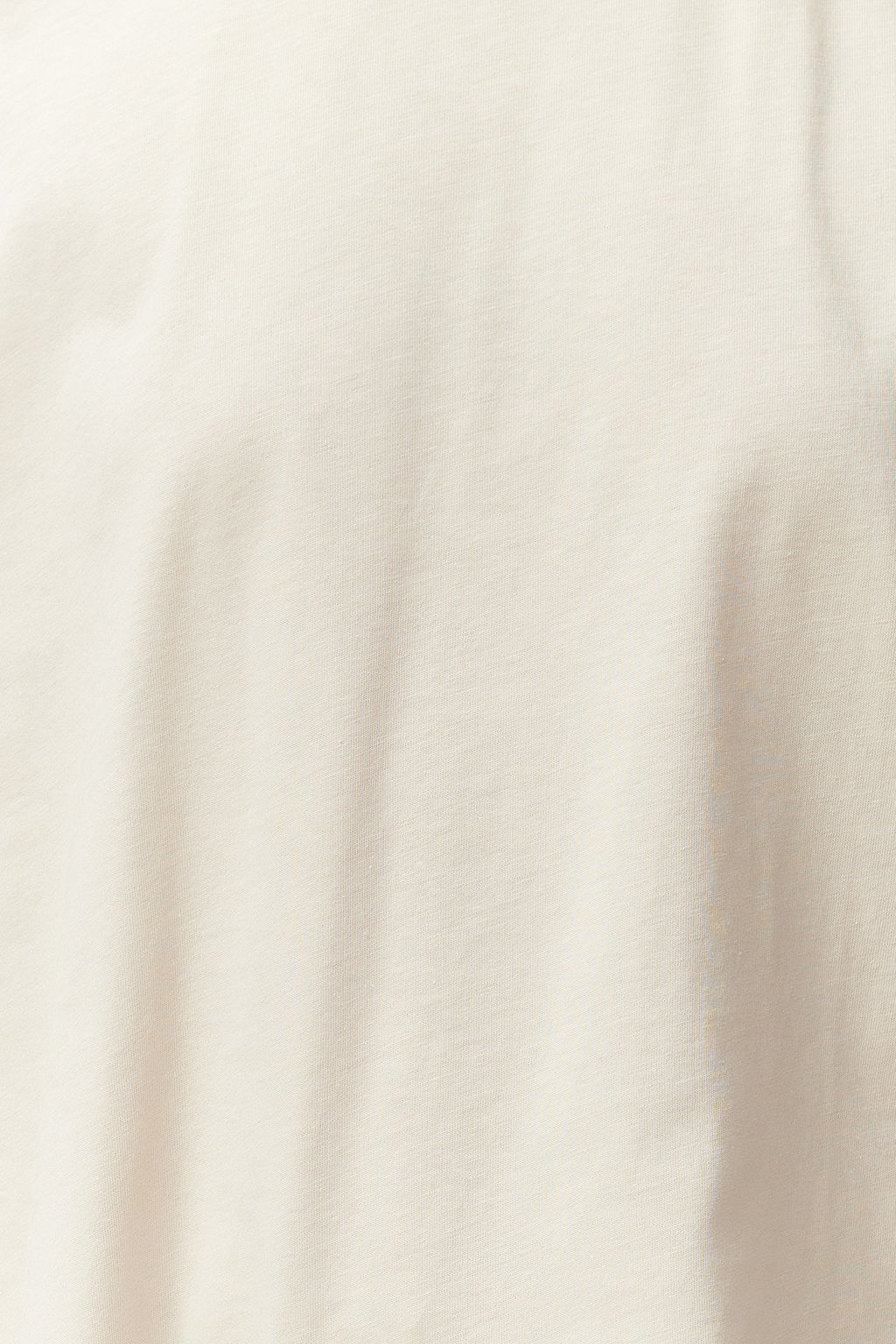 Tas More Sustainable %100 Pamuk Etek Ucu Asimetrik Bisiklet Yaka Orme T-Shirt TWOSS24TS00156