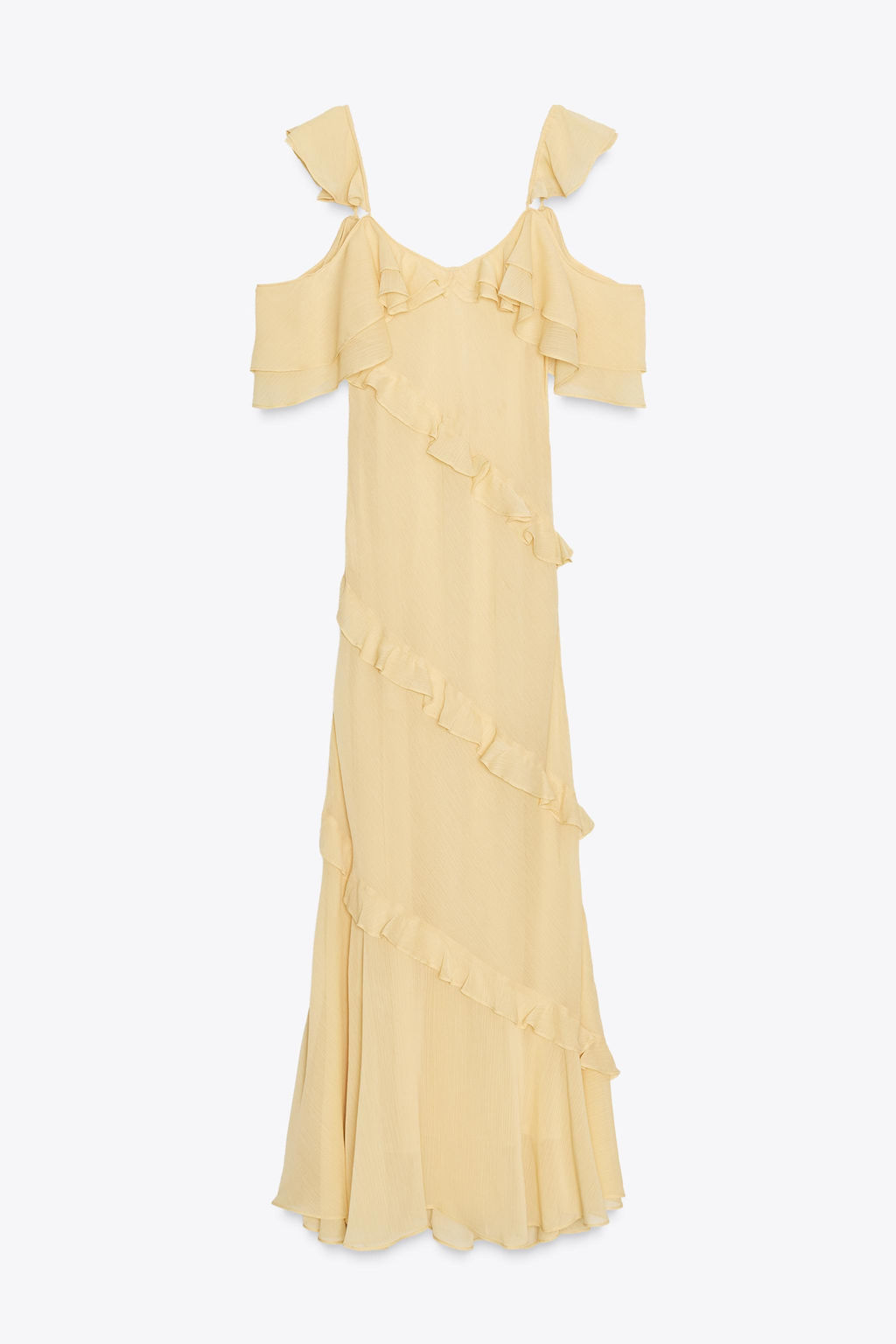 RUFFLED COMBINATION DRESS - Zara фото 11