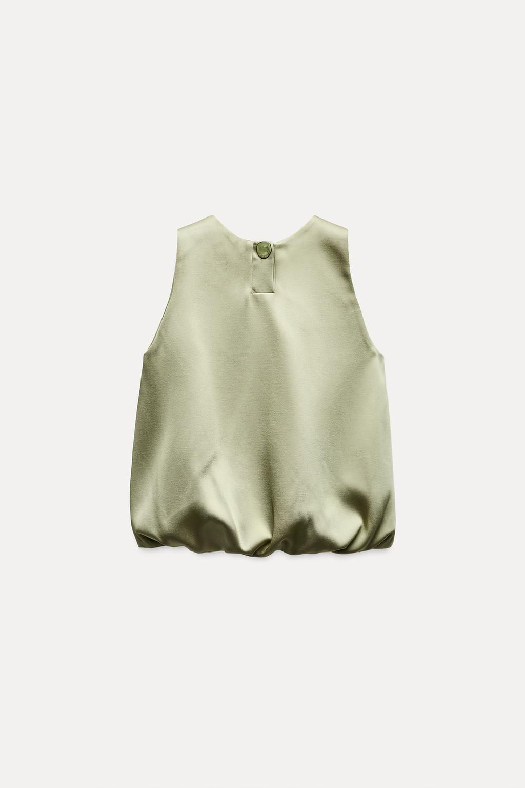 BALLOON SATIN TOP - Zara фото 5