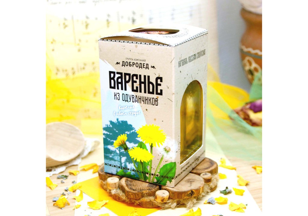 Варенье из Одуванчика баночка 300 г в коробочке с магнитиком