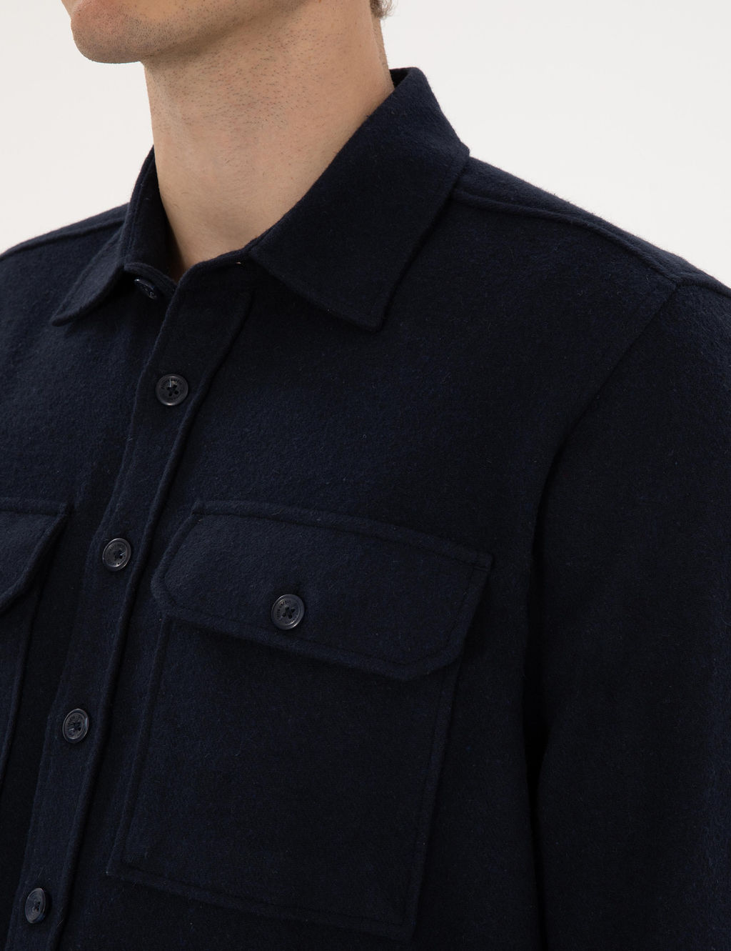 Lacivert Comfort Fit Uzun Kollu G_mlek - Pierre cardin фото 7