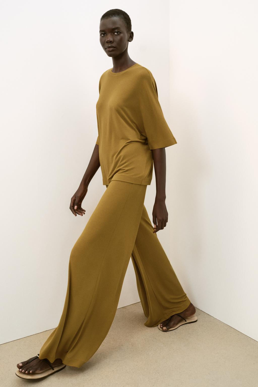 OVERSIZE FLOWING T-SHIRT - Zara фото 10