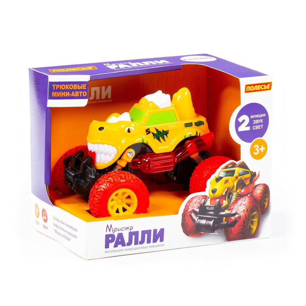 Монстр РАЛЛИ - Раптор, автомобиль инерционный (со светом и звуком) (в коробке) - Полесье фото 7