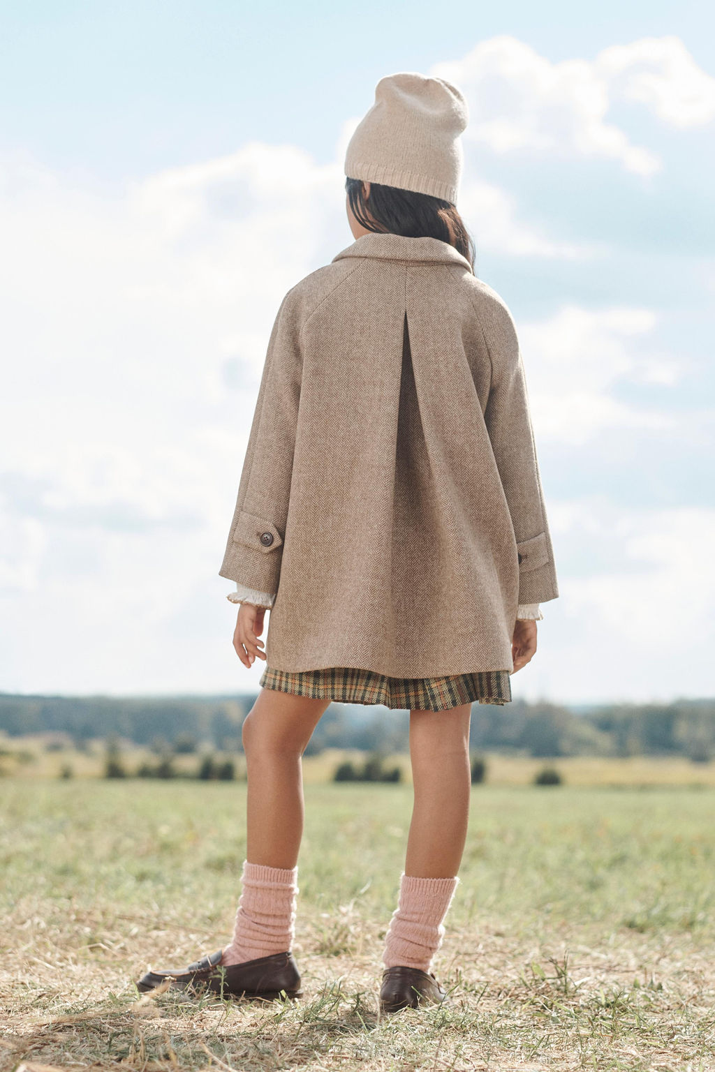 HERRINGBONE WOOL BLEND COAT LIMITED EDITION - Zara фото 3