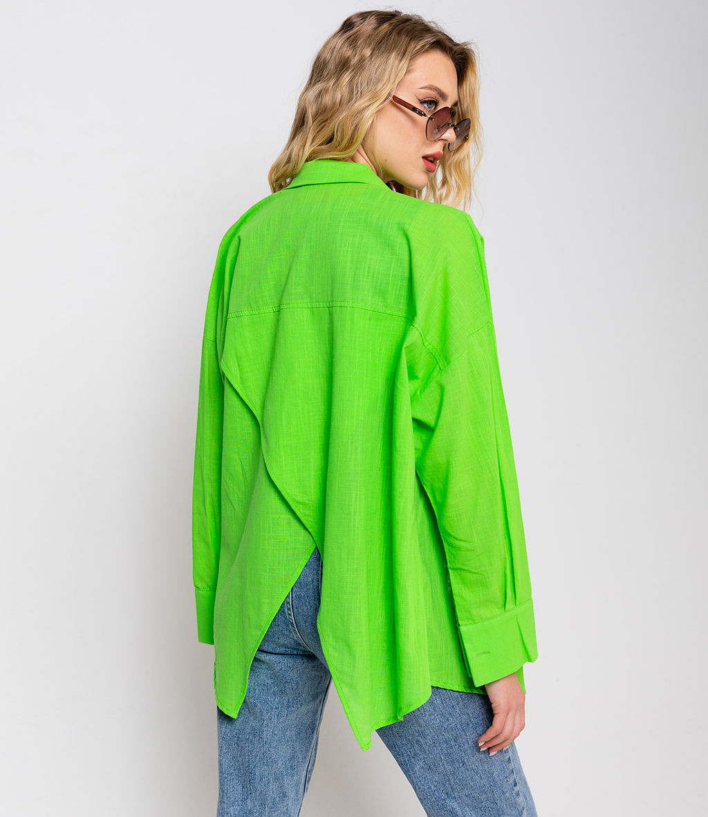 Рубашка #ОБШ1458, салатовый - Dommod фото 5