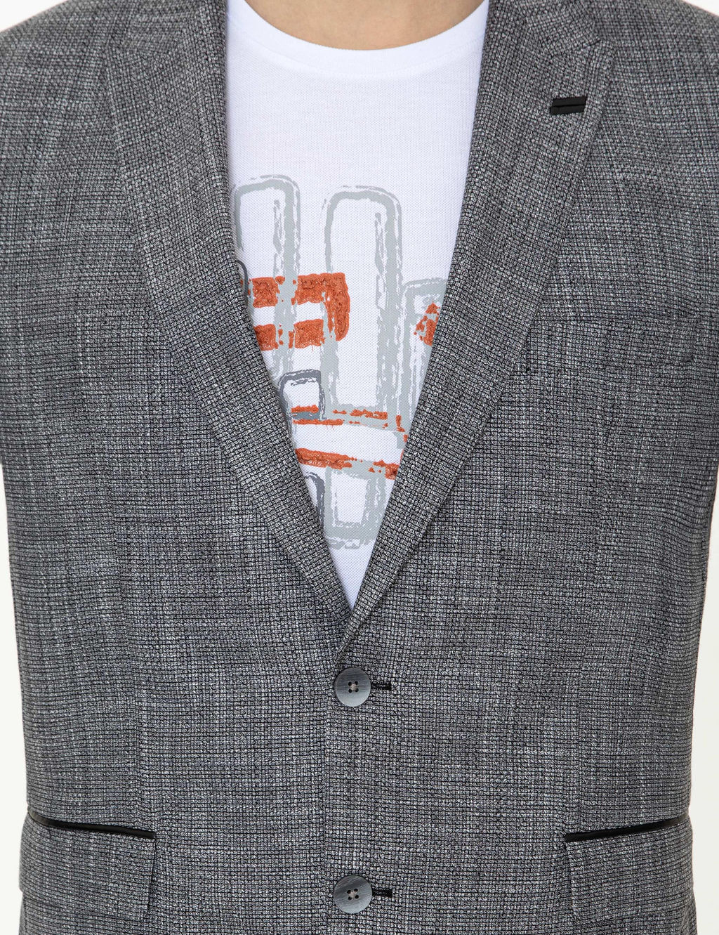 Серый Экс. Узкая куртка - Cacharel фото 6